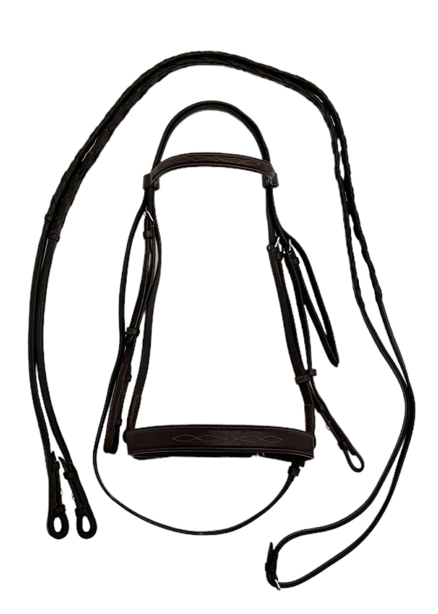 Arc de Triomphe Hunter Bridle with Reins - Brown - Full