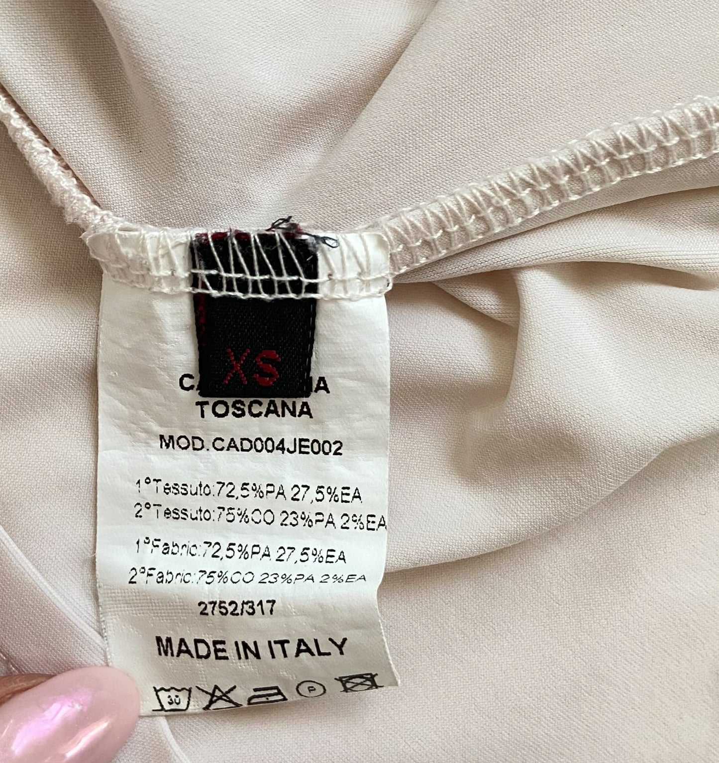 Cavalleria Toscana Competition Shirt - Blush/White - Women's XS