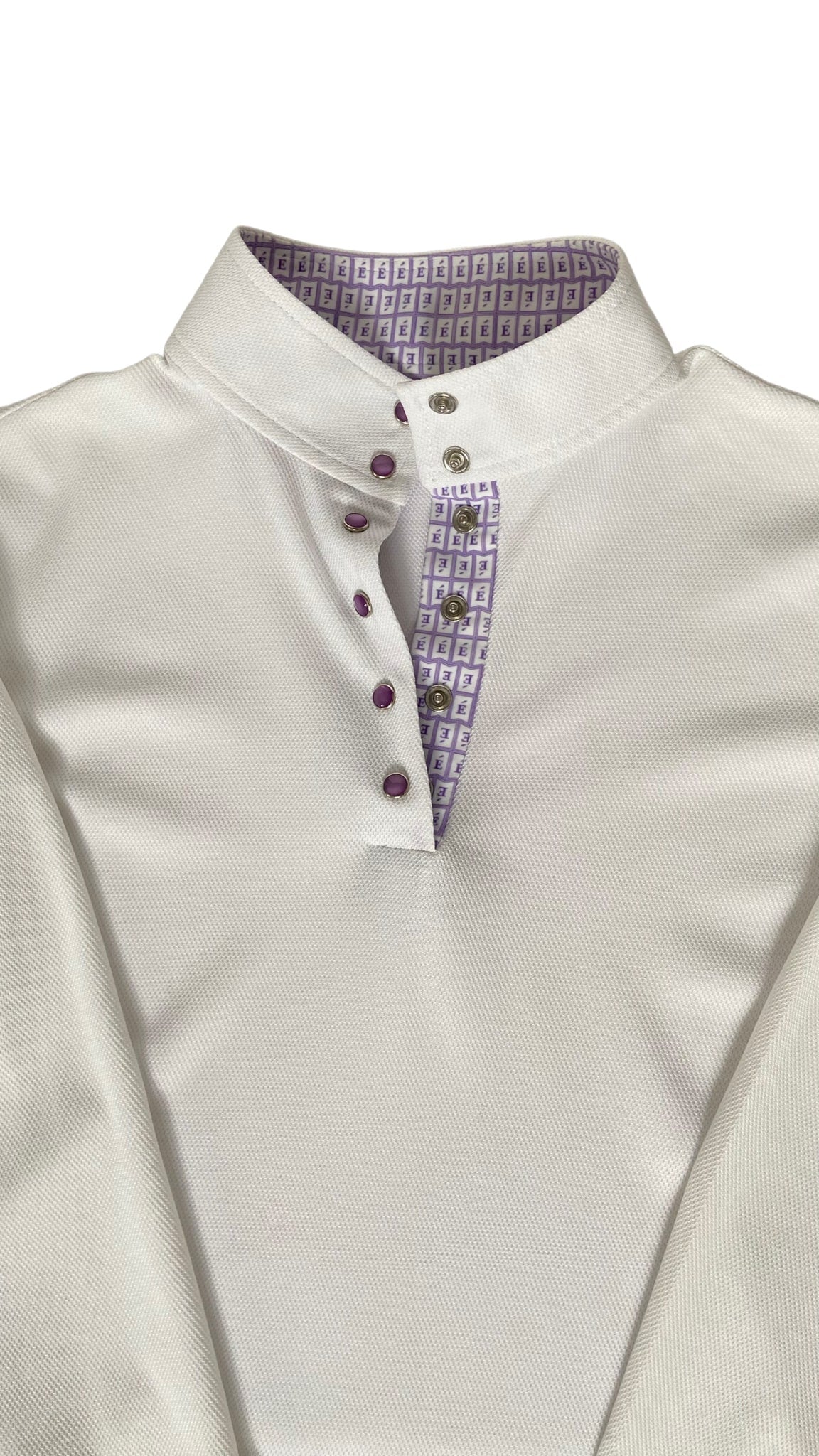 ECE Equestrian Short Sleeve Show Shirt - White - Medium