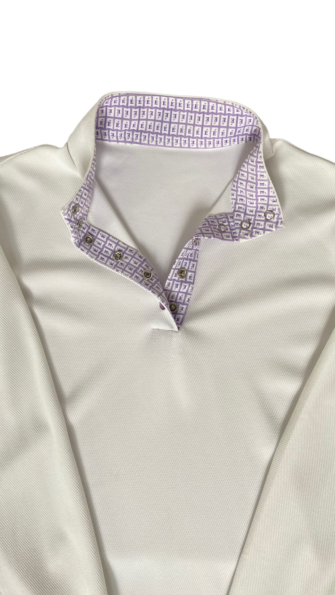 ECE Equestrian Short Sleeve Show Shirt - White - Medium