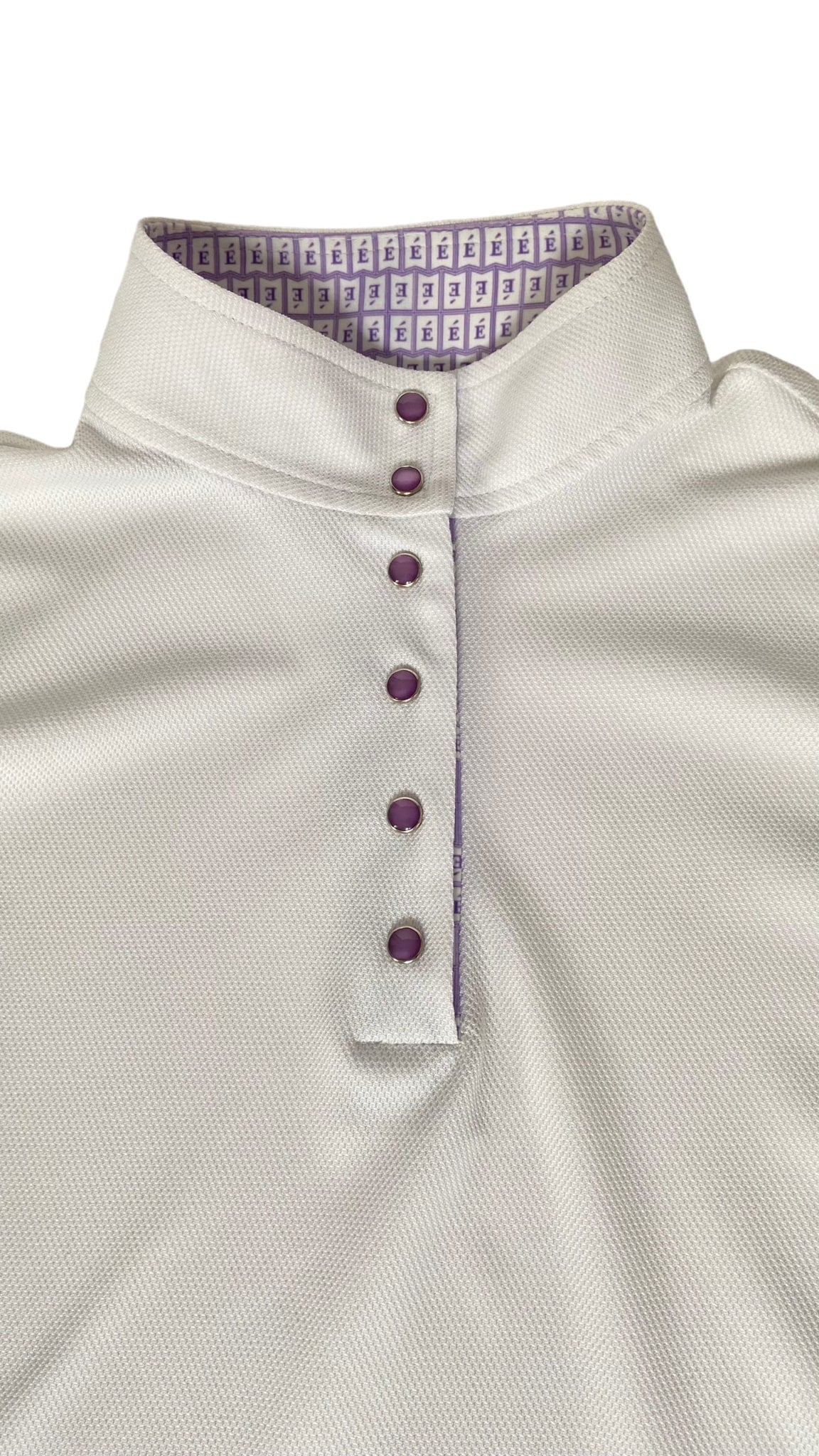 ECE Equestrian Short Sleeve Show Shirt - White - Medium