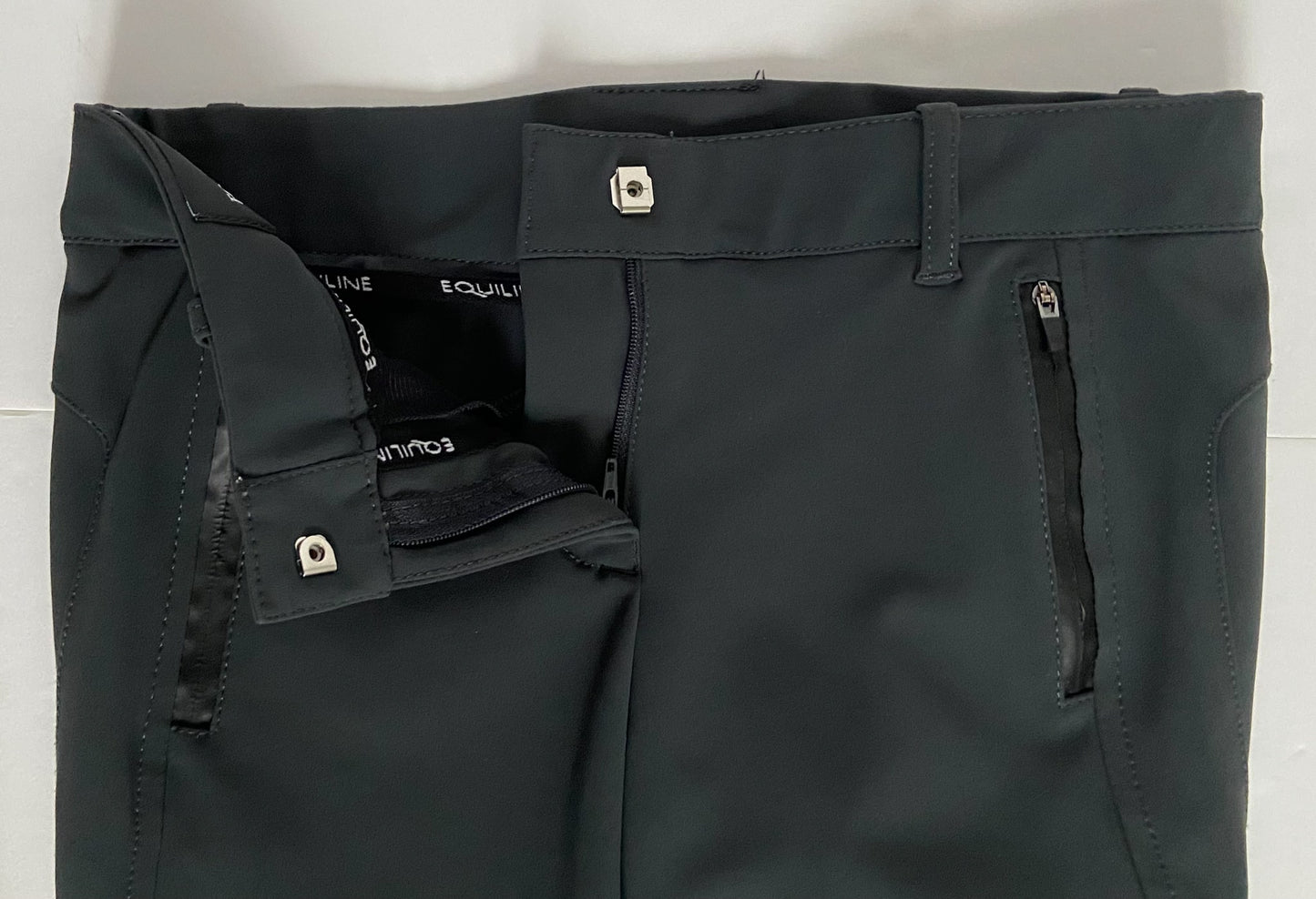 Equiline Cantak B-Move Light Ladies Knee Grip Breeches - Blue/Grey - Women's 26/27 (IT42)