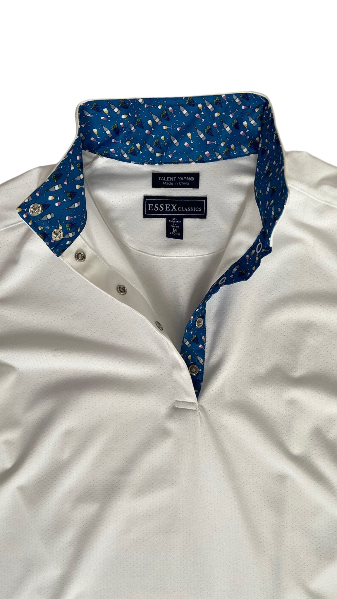 Essex Classics Short Sleeve Show Shirt - White - Women's Medium