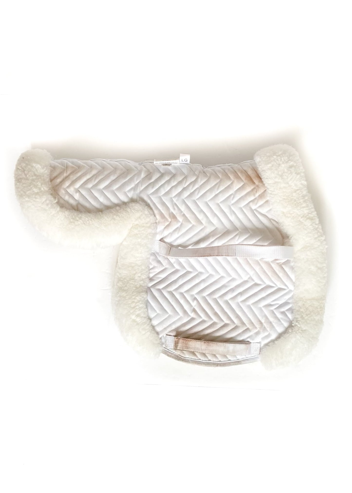 Fleeceworks Sheepskin Hunter Pad - White - Large (17")