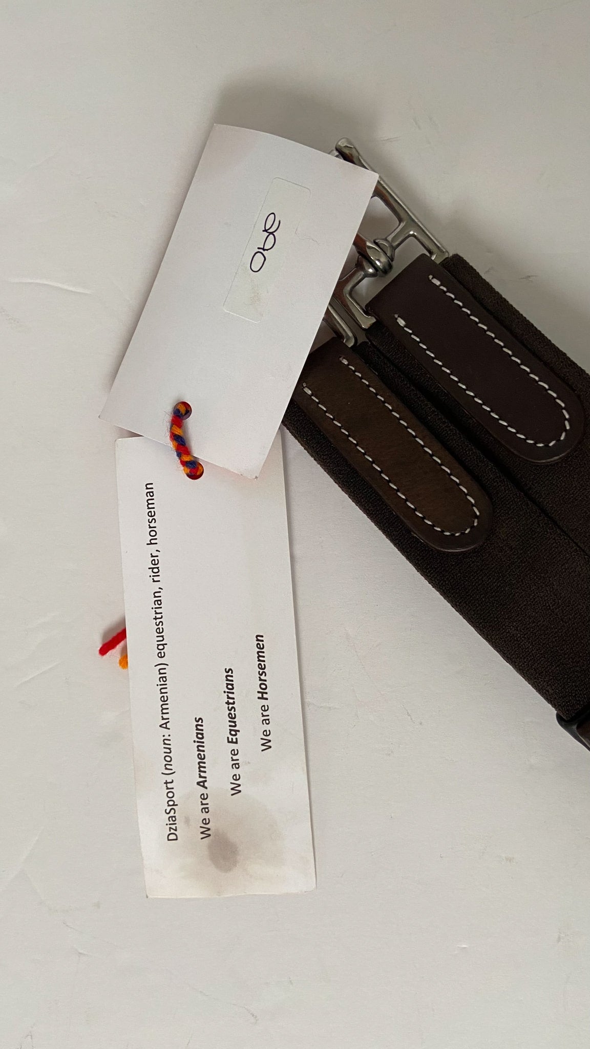 DziaSport Ergonomic Hunter Girth - Richtan - 52"