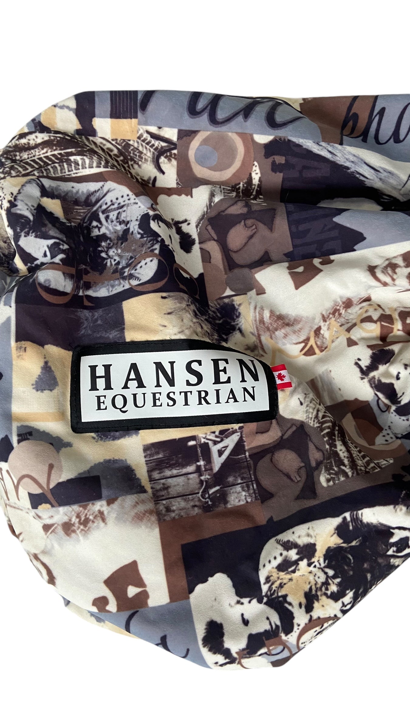 Hansen Equestrian Lush Velvet Saddle Cover - Tan/Blue - All Purpose