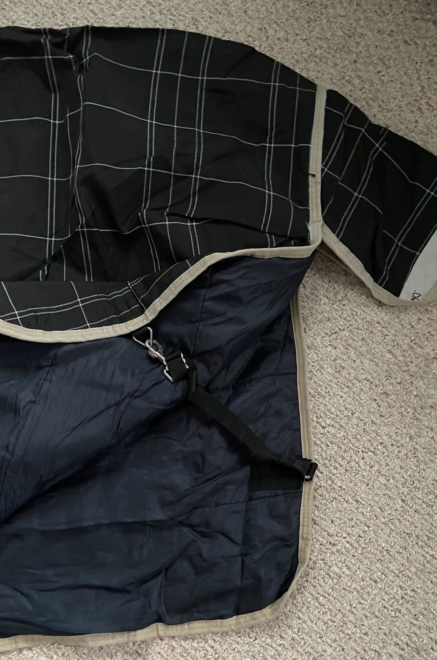 Horseware Rhino Wug Turnout with Vari-Layer (250g) - Black Plaid - 81"