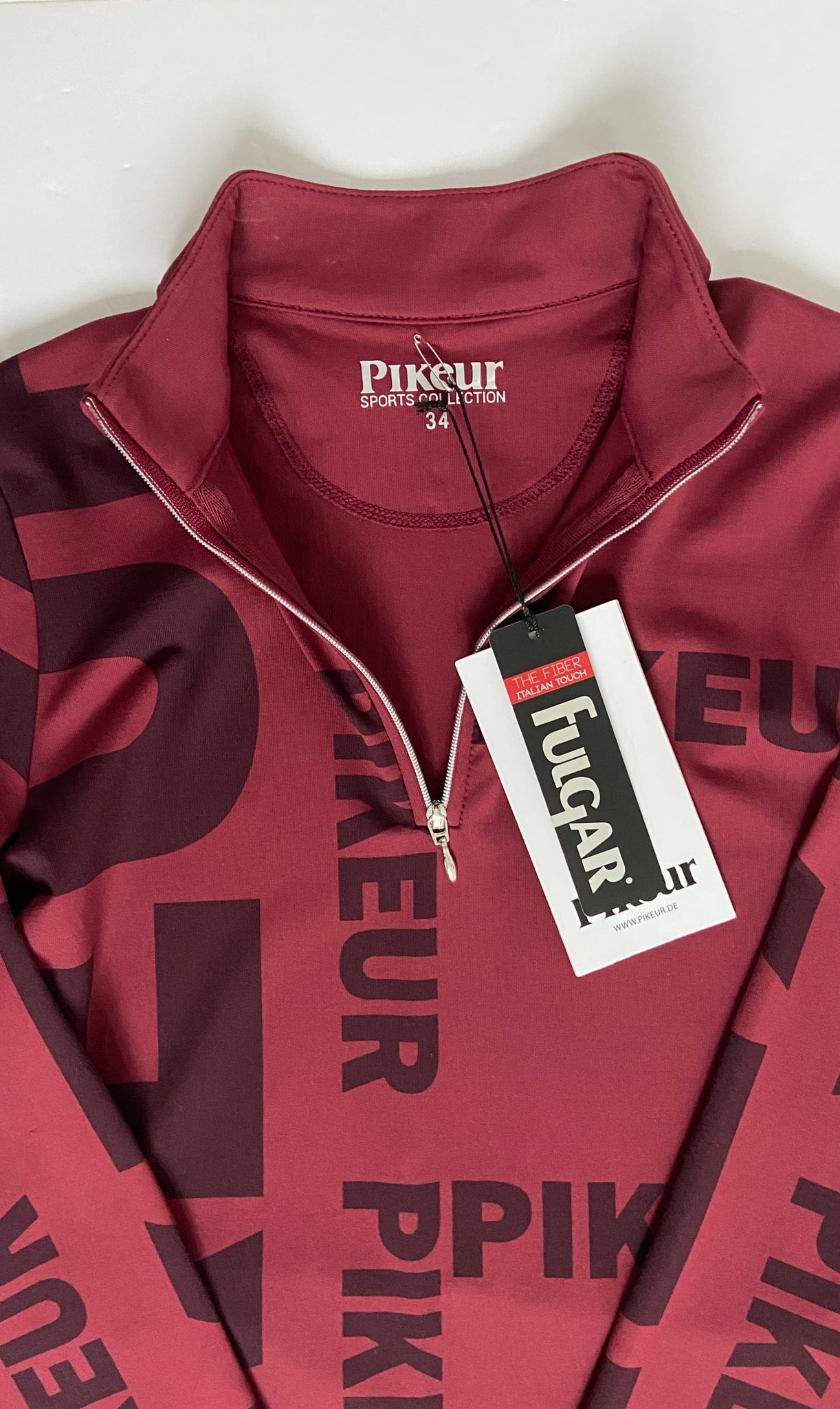 Pikeur Ennie Quarter Zip Long Sleeve - Red - XS