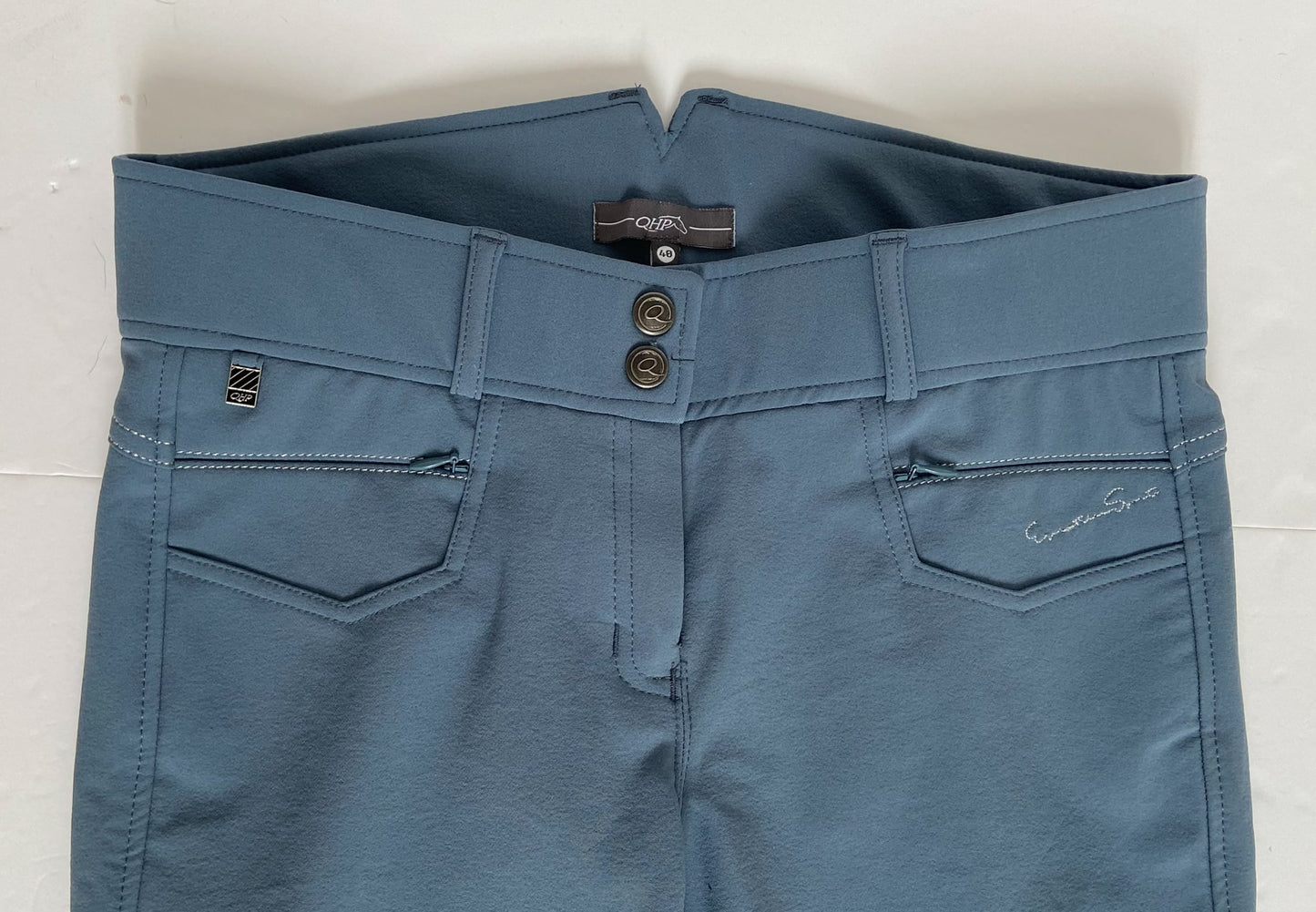 QHP Maxime Full Seat Breeches - Steel Blue - Women's 28