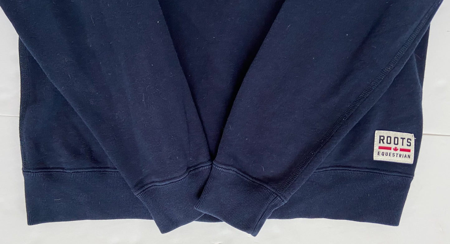 Roots Equestrian Crew Neck Sweater - Navy - Women's Small