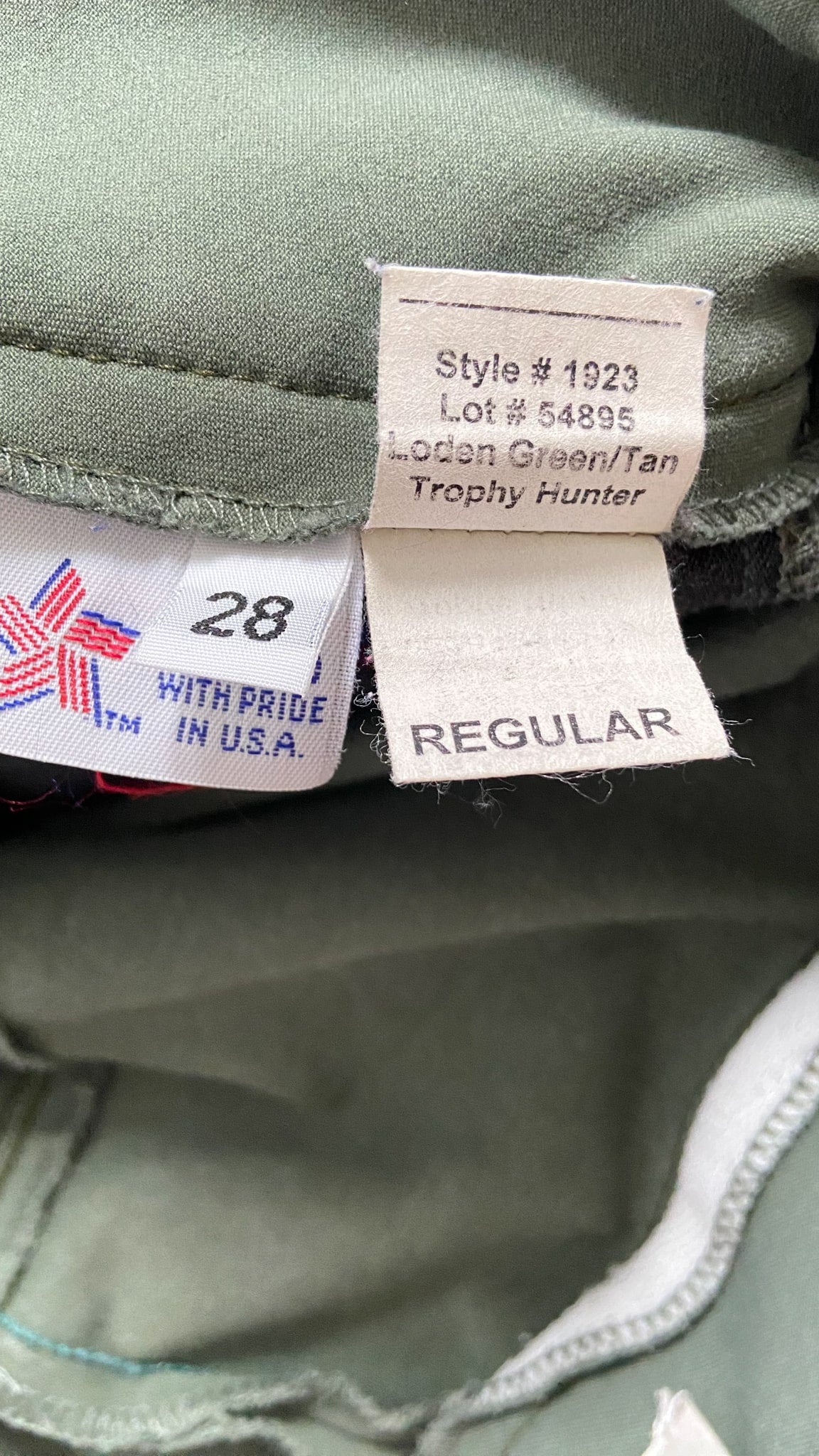 Tailored Sportsman Trophy Hunter Breeches - Loden Green/Tan - Women's 28R
