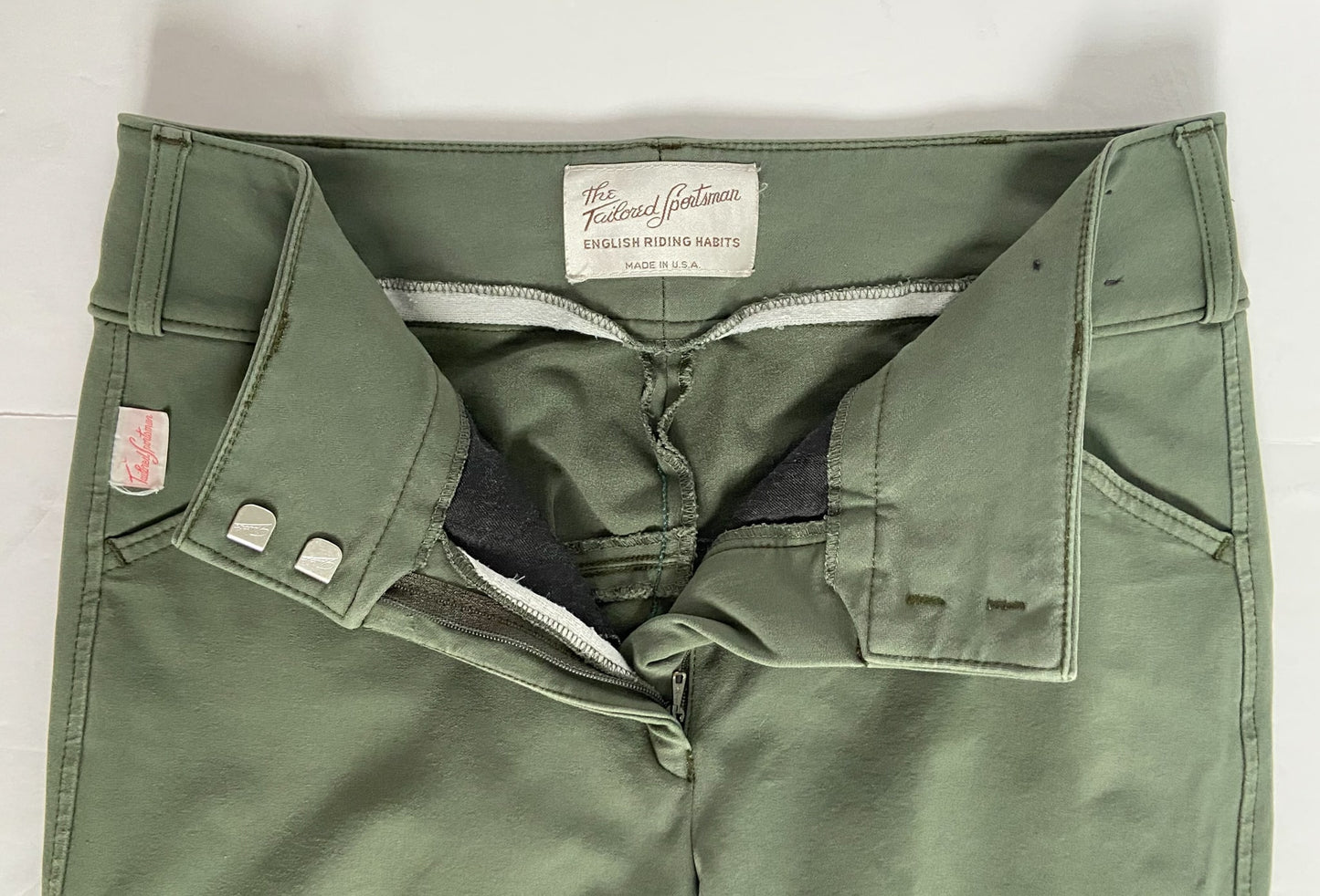 Tailored Sportsman Trophy Hunter Breeches - Loden Green/Tan - Women's 28R