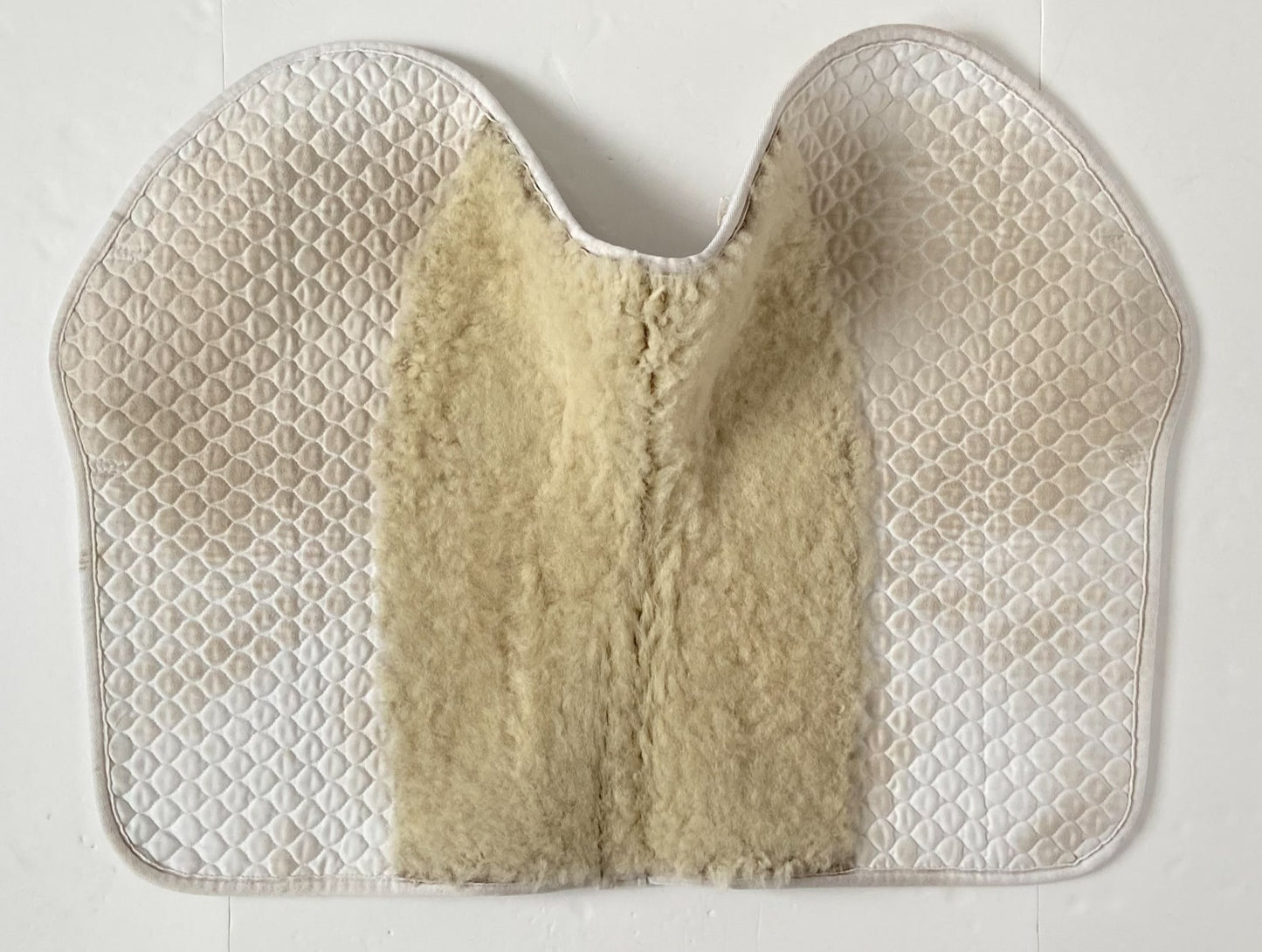 Nuumed HiWither Wool Close Contact Saddle Pad - White - Medium (16" - 17")