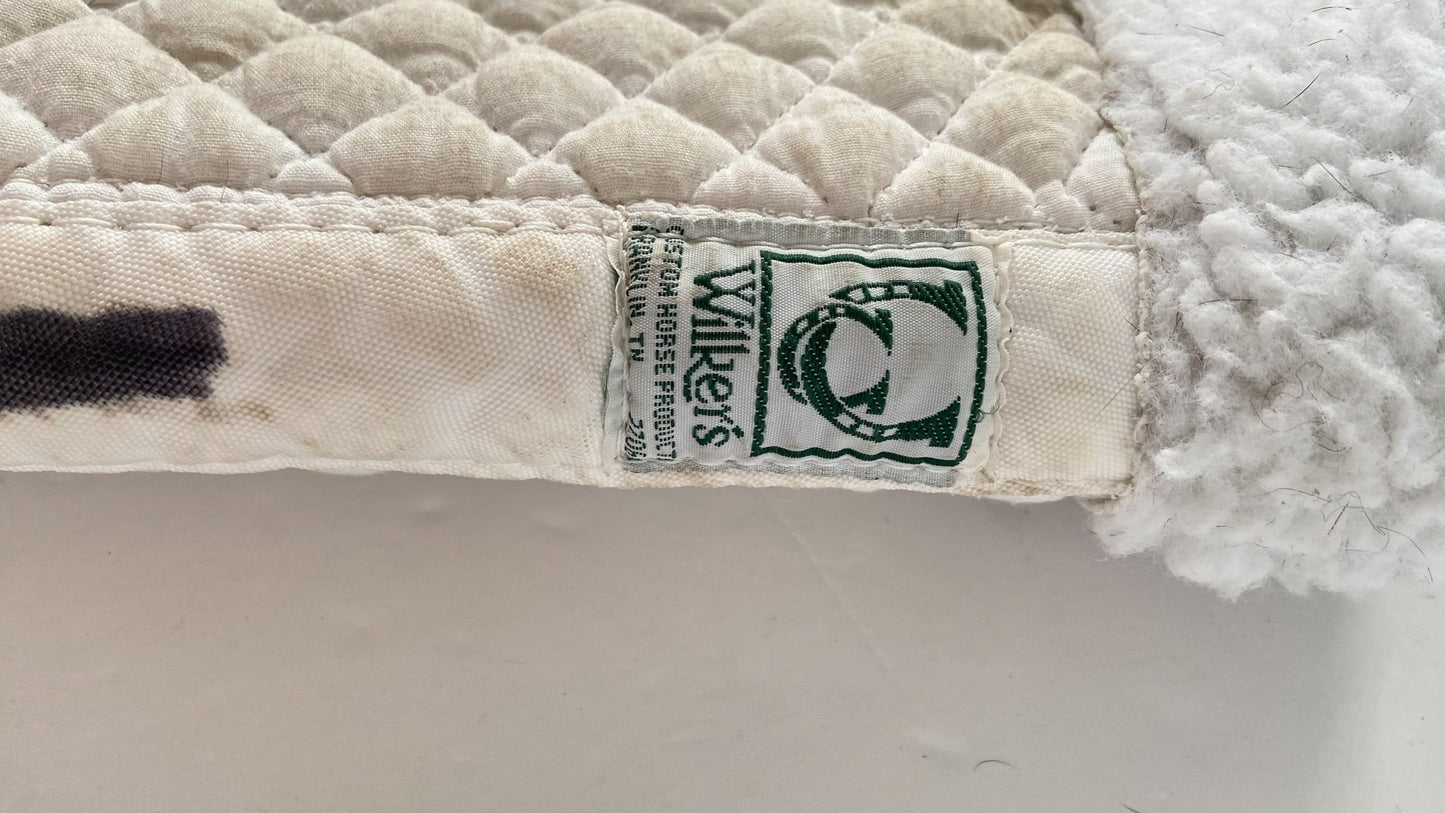Wilker's Olympic Gripper Shaped Pad - White - 16.5" - 17.5"