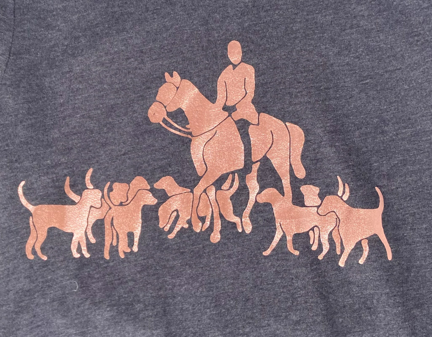 Equine & Design Hunt Tee - Navy - XL