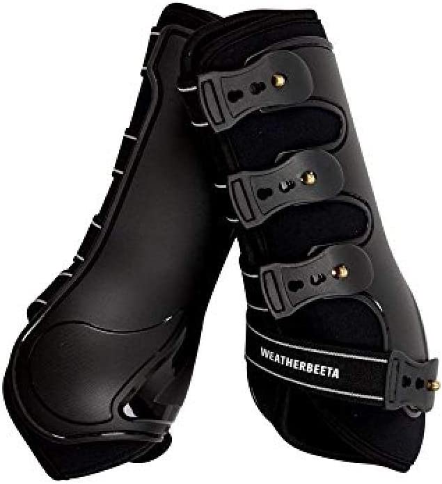 Weatherbeeta Hard Shell Dressage Boots - Black - Full