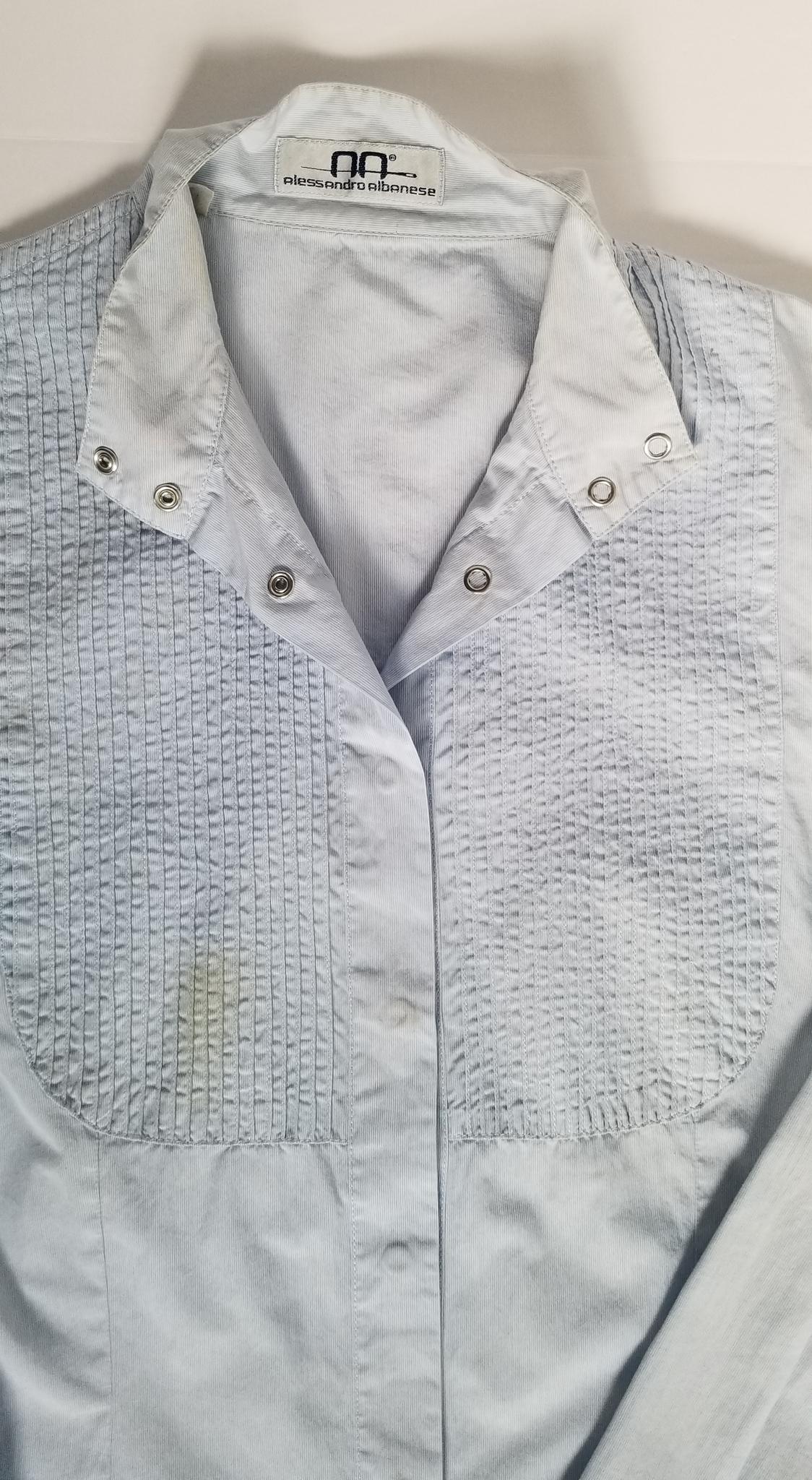 Alessandro Albanese Deauville Long Sleeve Shirt - Blue - Women's XL