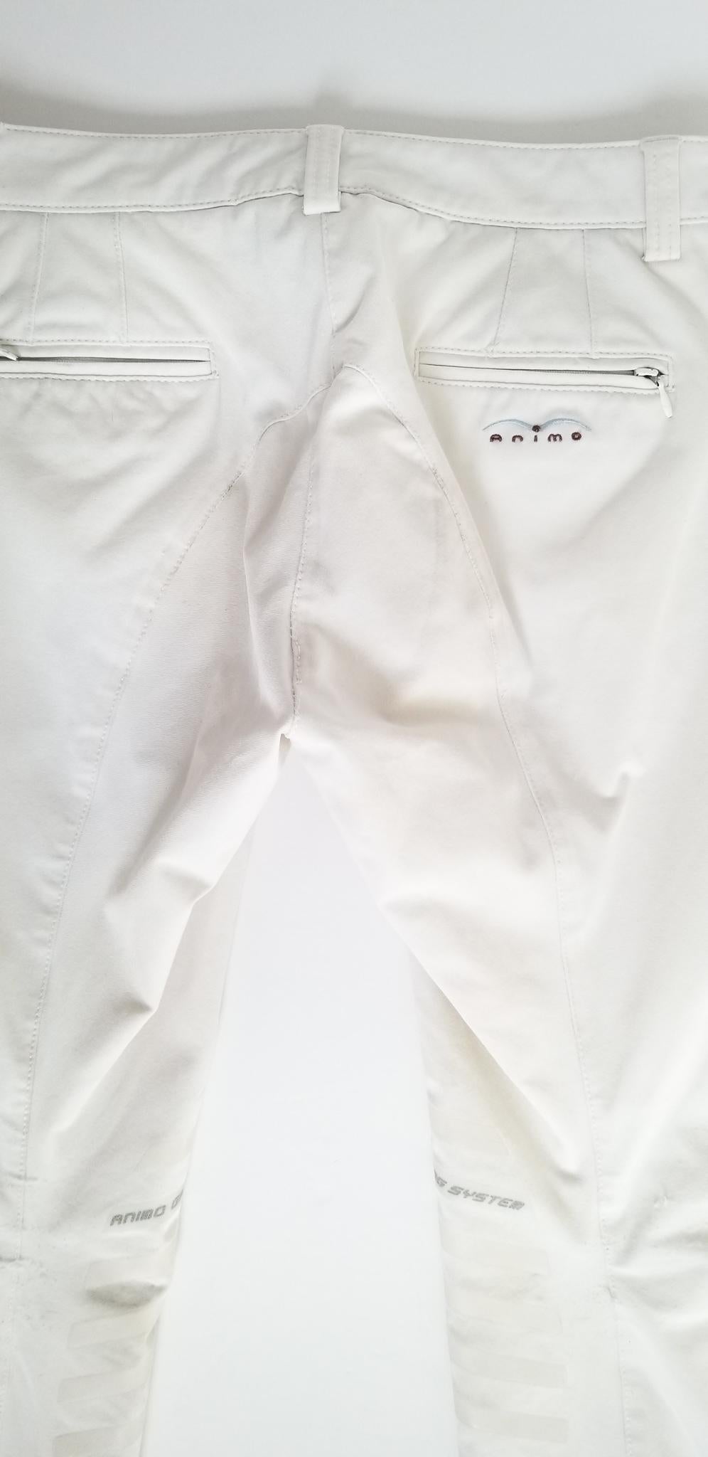 Animo Knee Grip Breeches - White - Women's 28