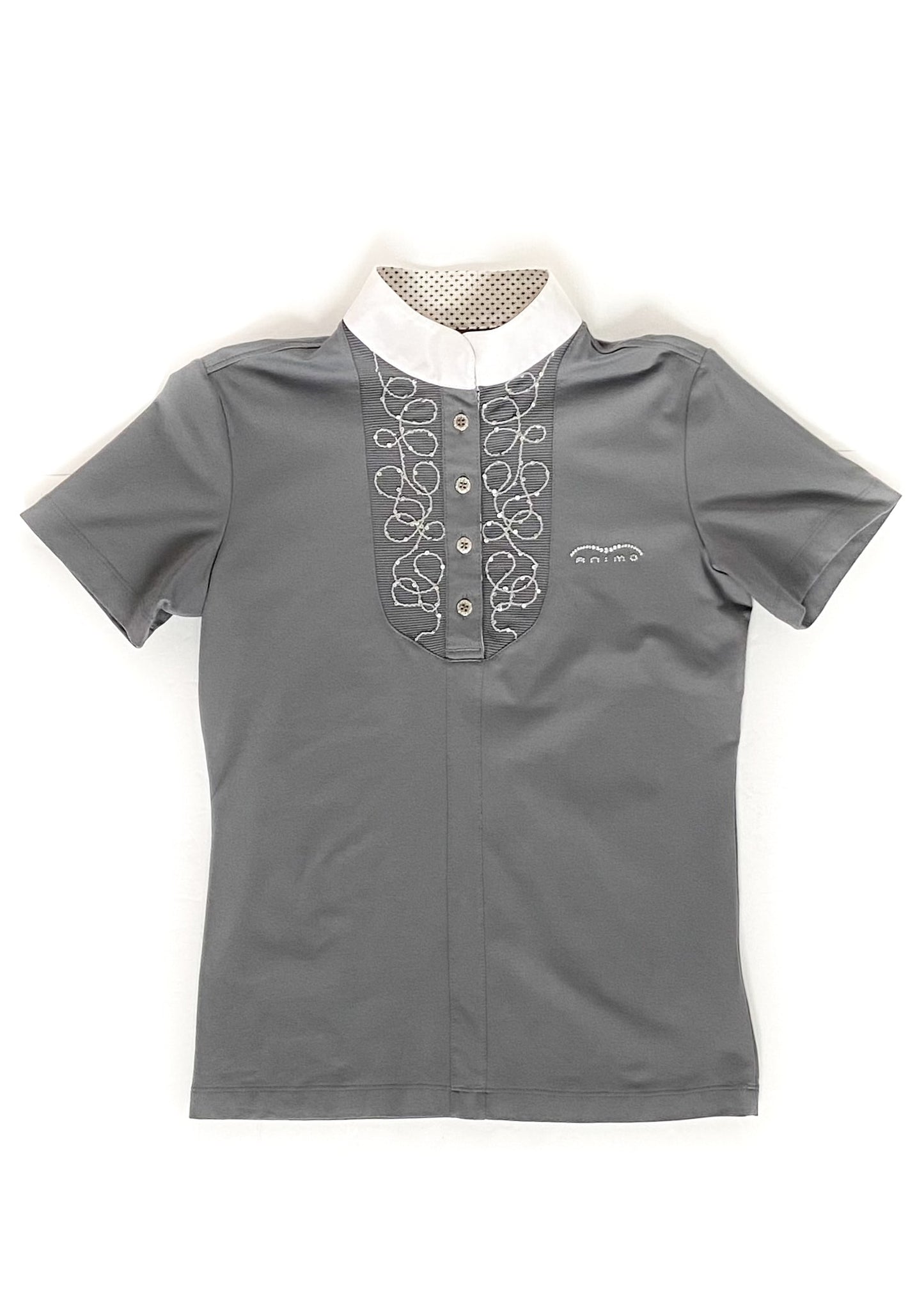 Animo Ladies Short Sleeve Competition Shirt - Grey - Women's Medium