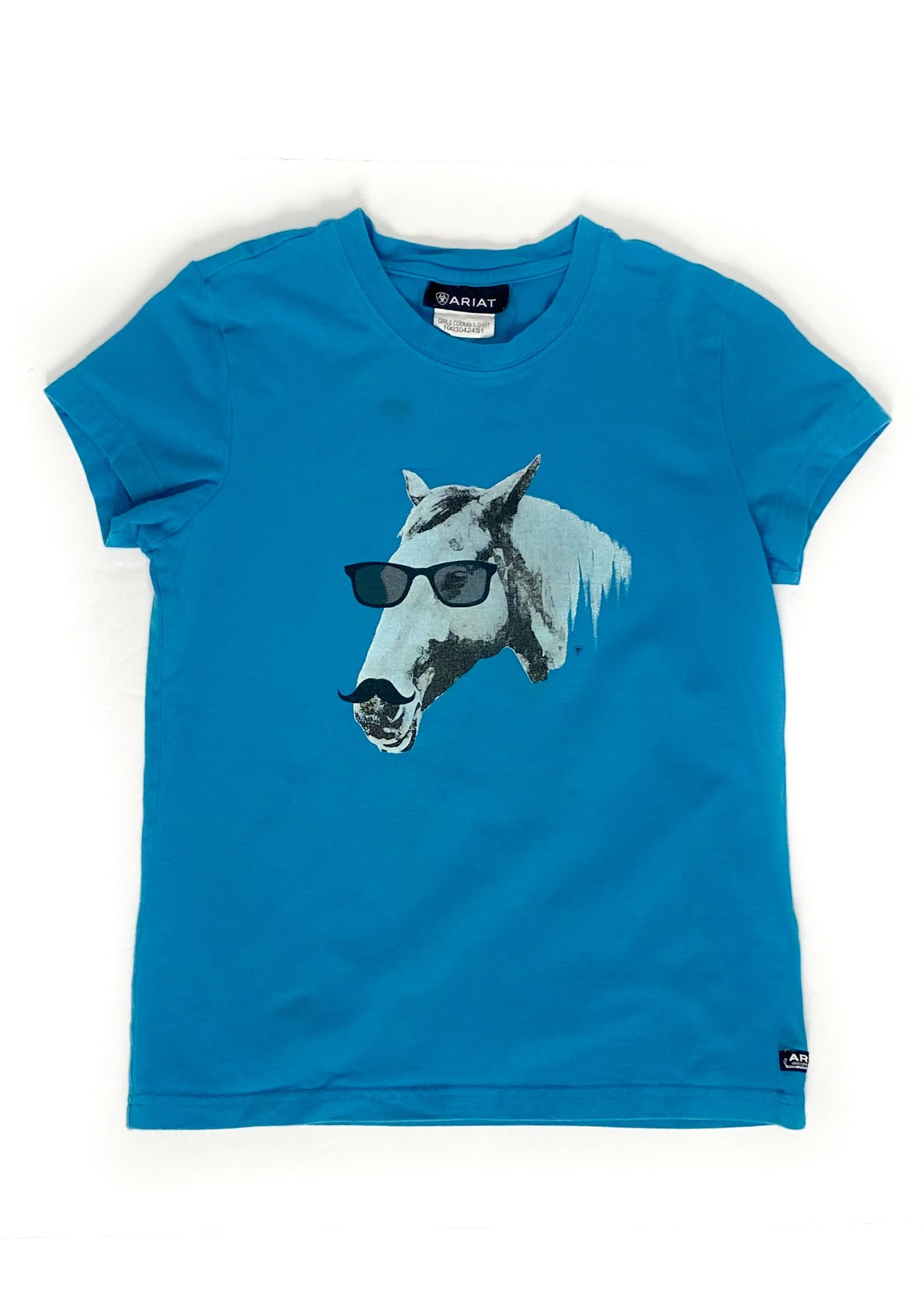 Ariat Short Sleeve Shirt - Blue - Youth Large