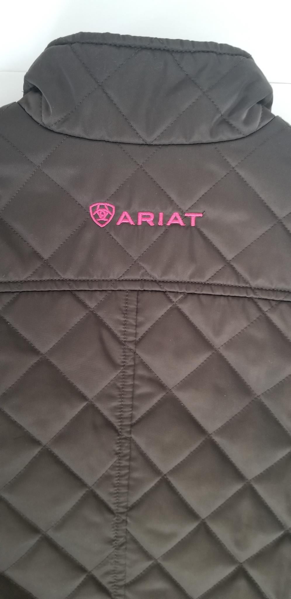 Ariat Kids Quilted Jacket - Brown - Youth Large (12)