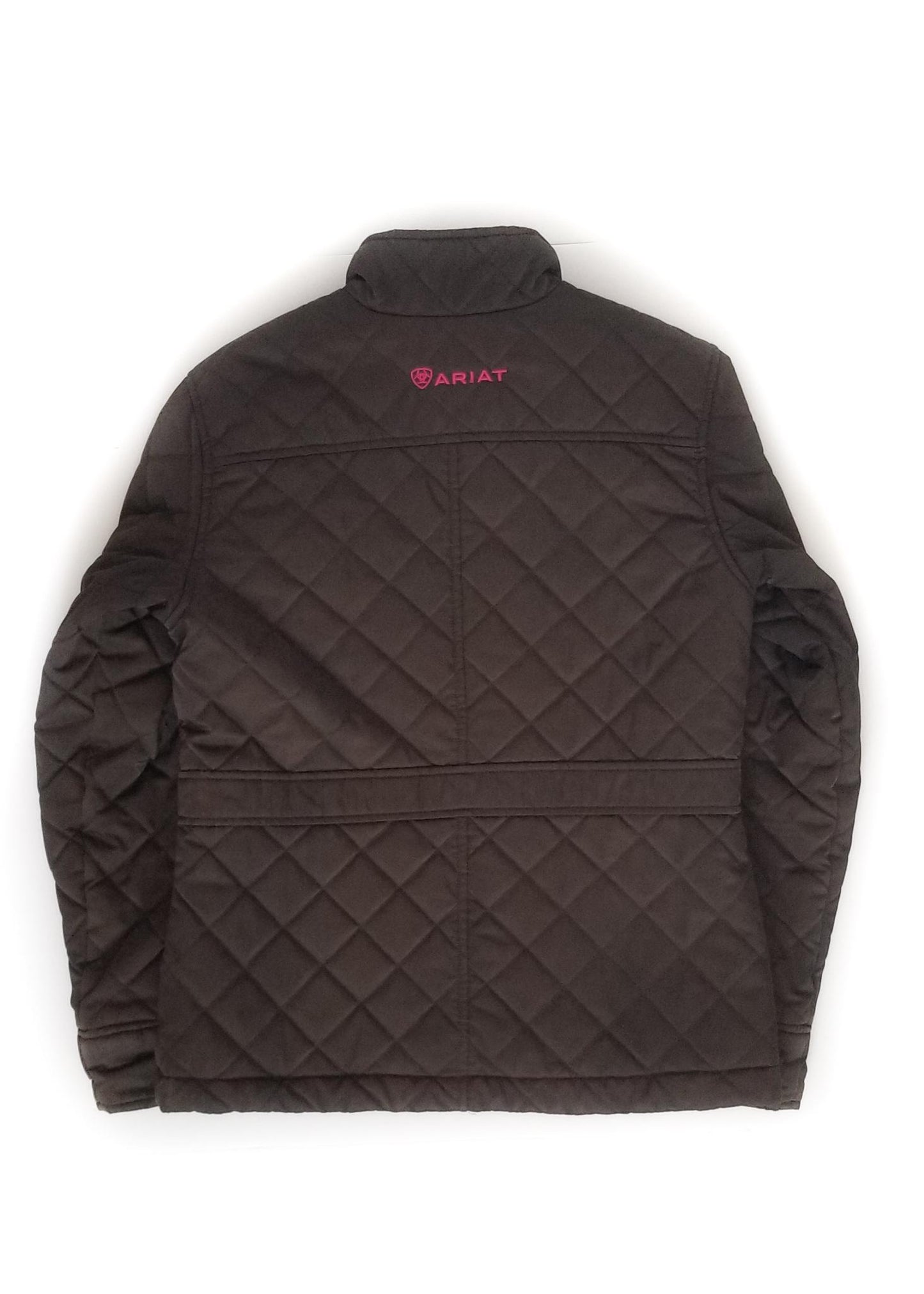 Ariat Kids Quilted Jacket - Brown - Youth Large (12)