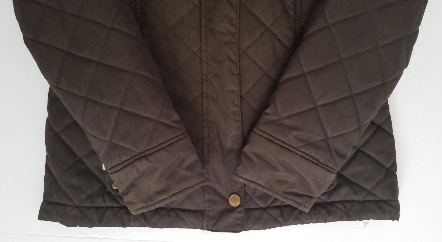 Ariat Kids Quilted Jacket - Brown - Youth Large (12)