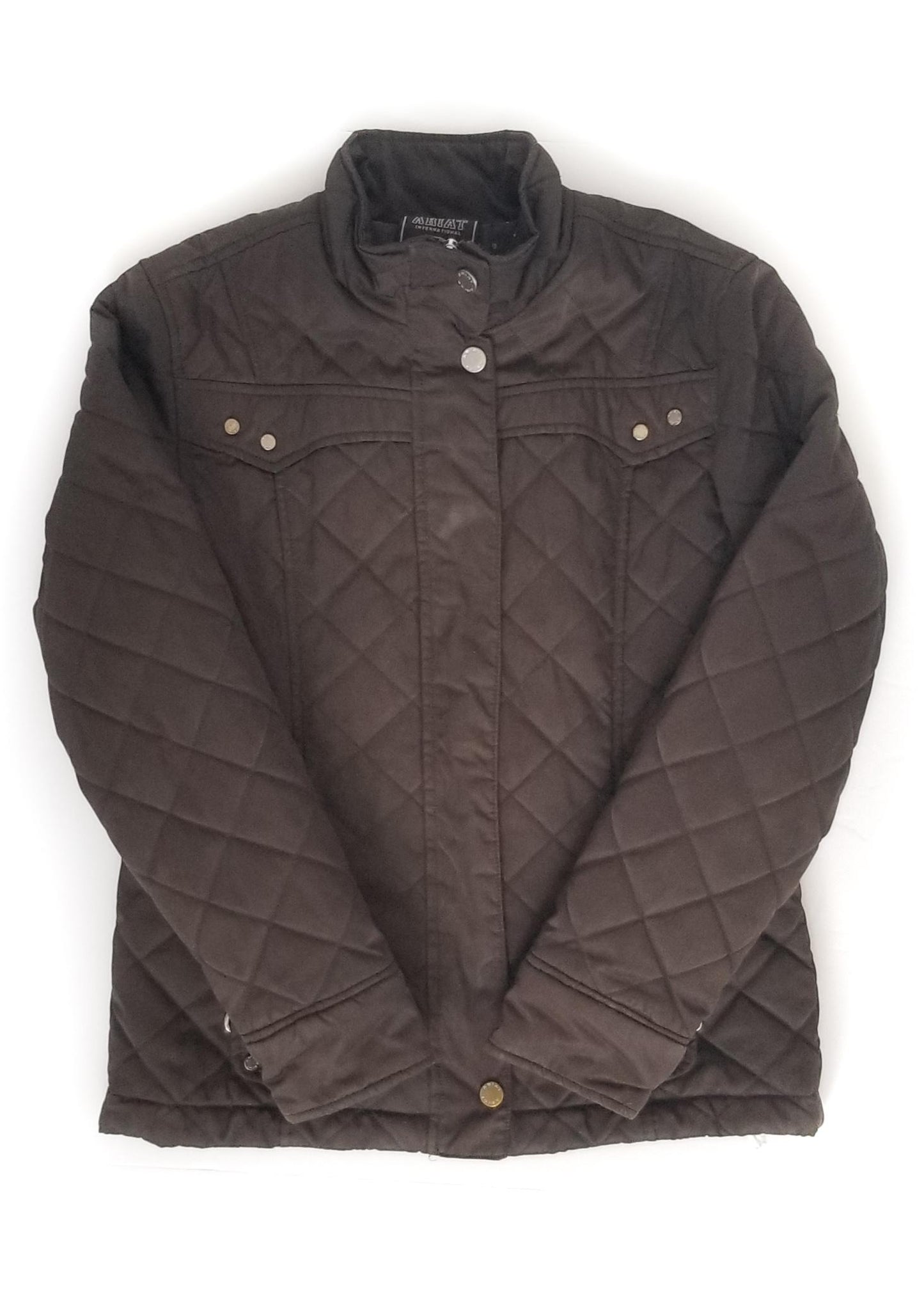 Ariat Kids Quilted Jacket - Brown - Youth Large (12)
