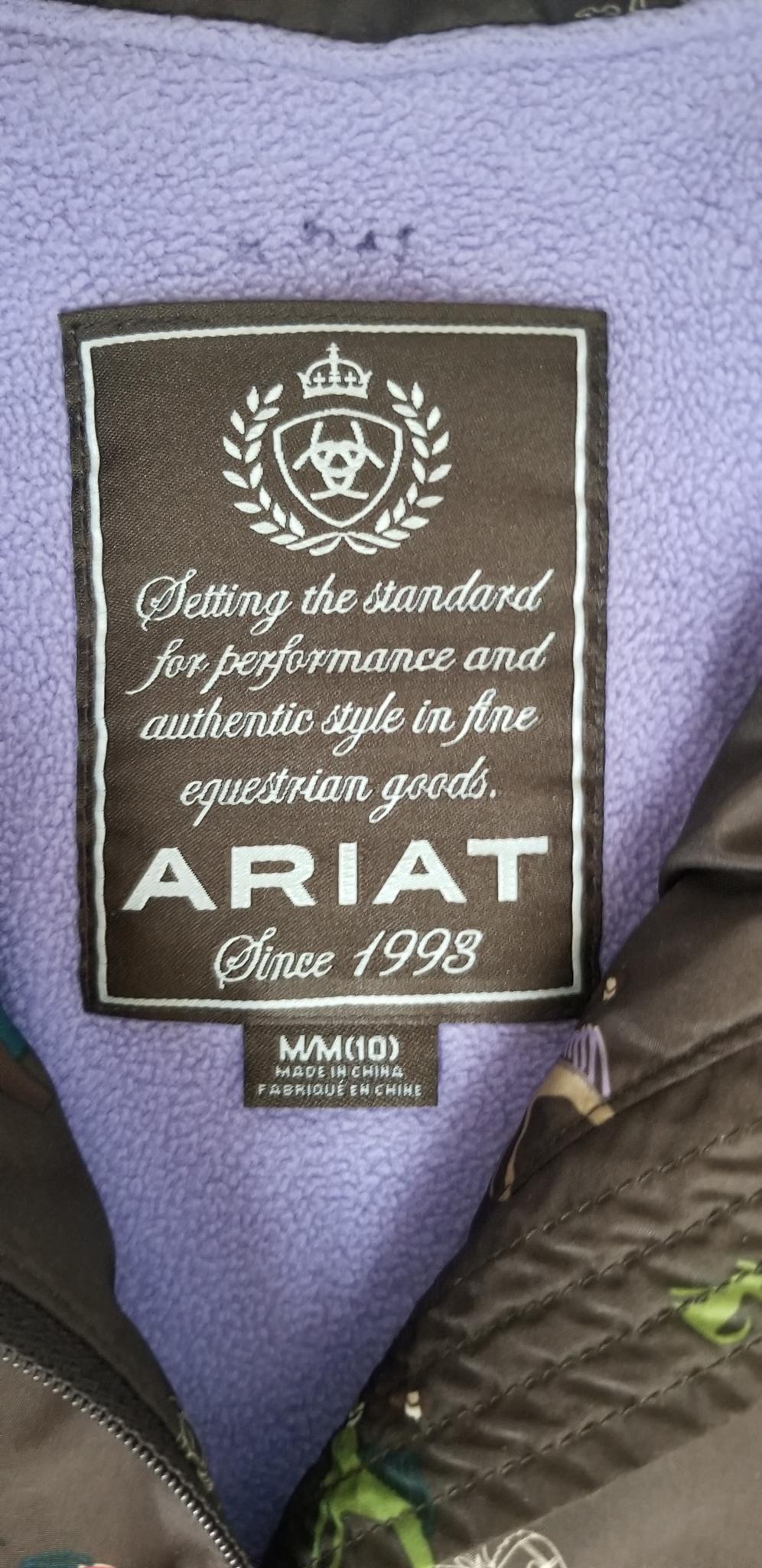 Ariat Kids Softshell Jacket - Brown - Youth Medium (10)