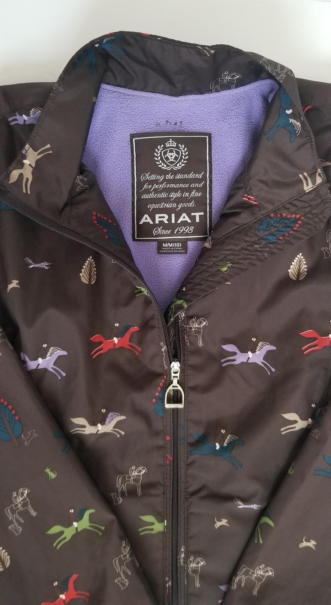 Ariat Kids Softshell Jacket - Brown - Youth Medium (10)