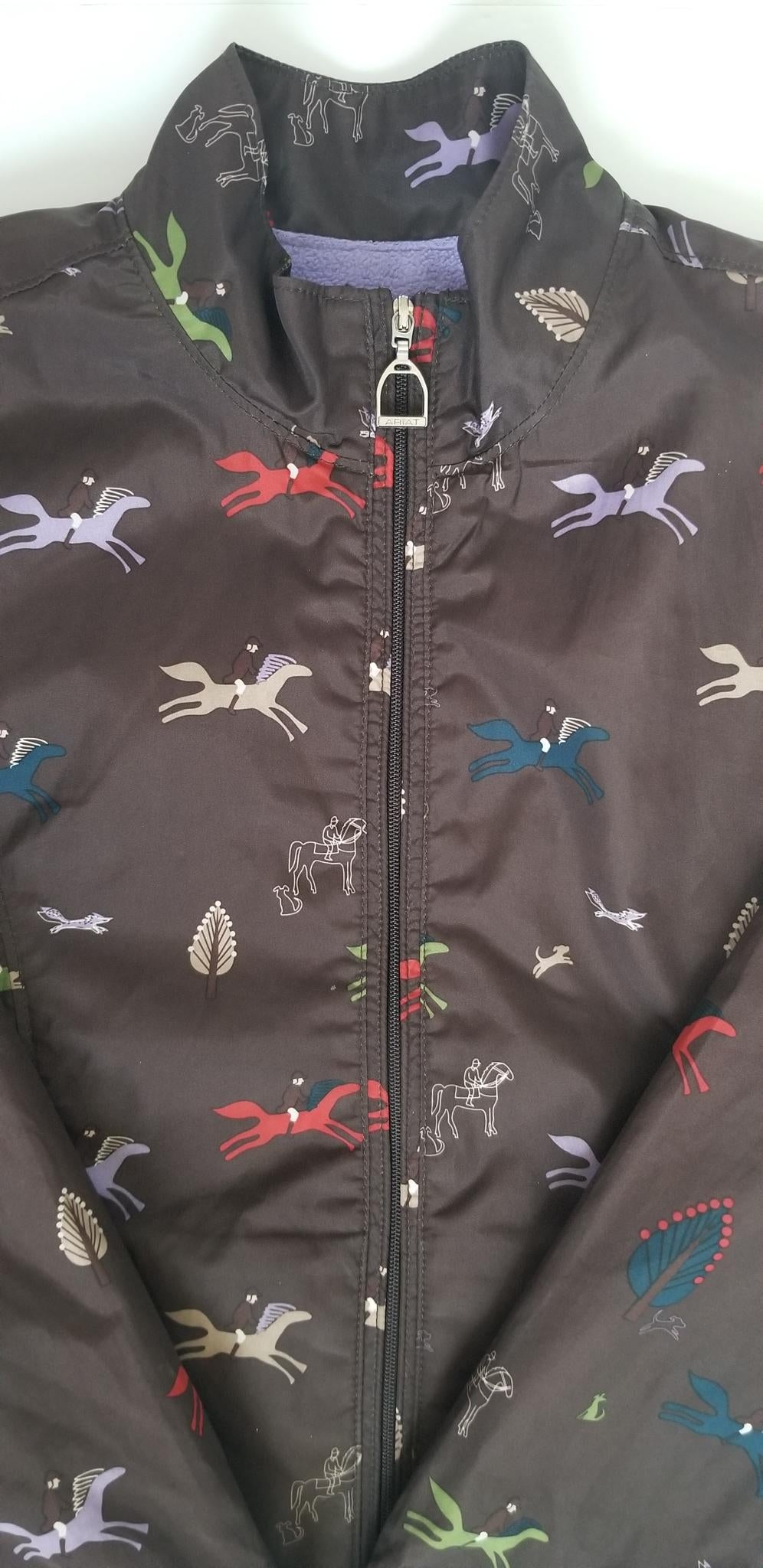 Ariat Kids Softshell Jacket - Brown - Youth XS (7)