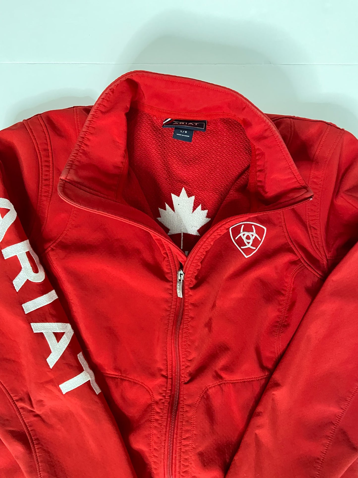 Ariat Softshell Team Jacket - Red - Women's Large