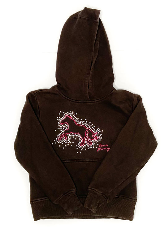 Ariat Pull Over Hoodie - Brown - Youth Small