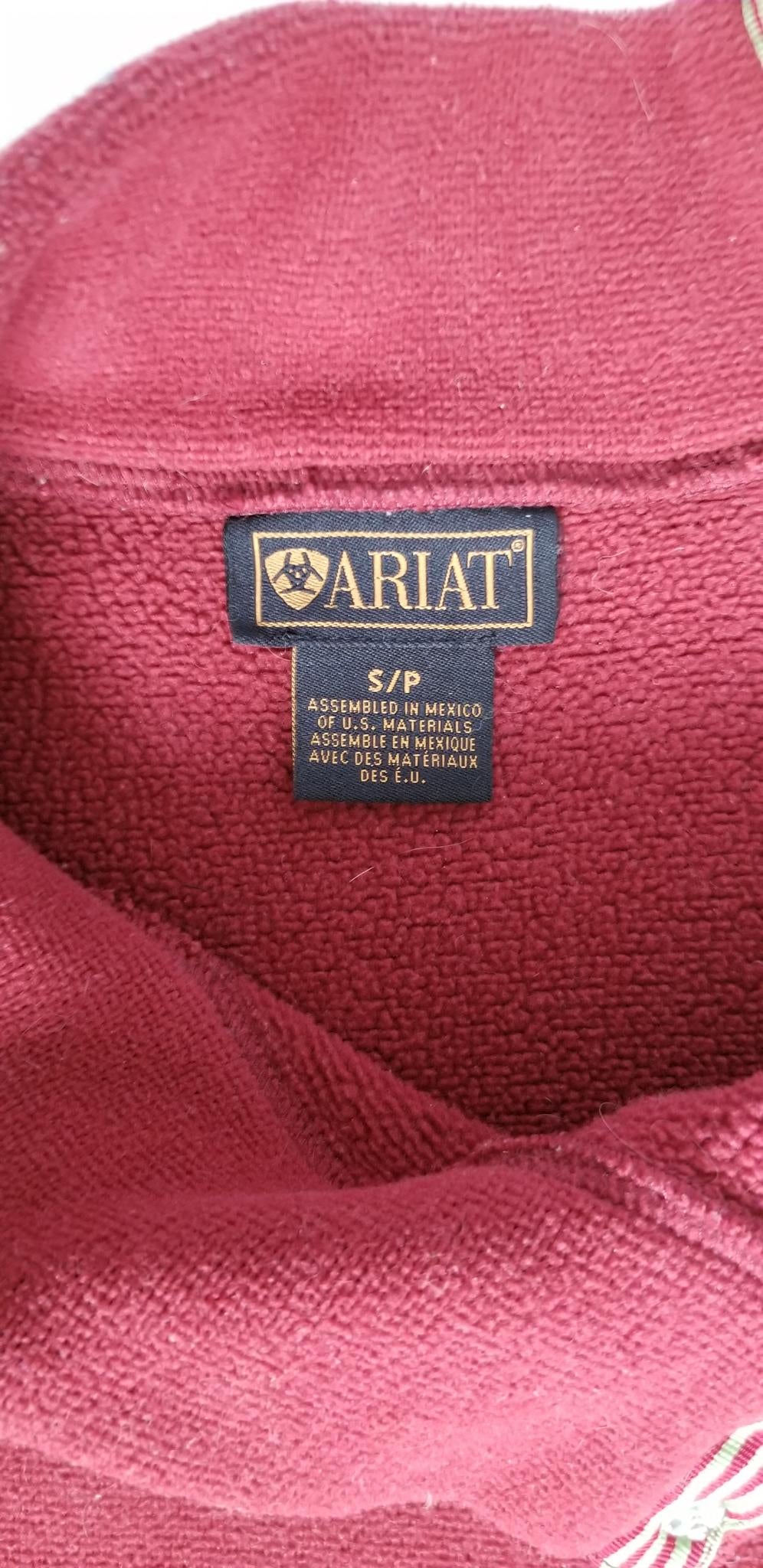 Ariat Fleece Turtleneck Sweater - Red - Small