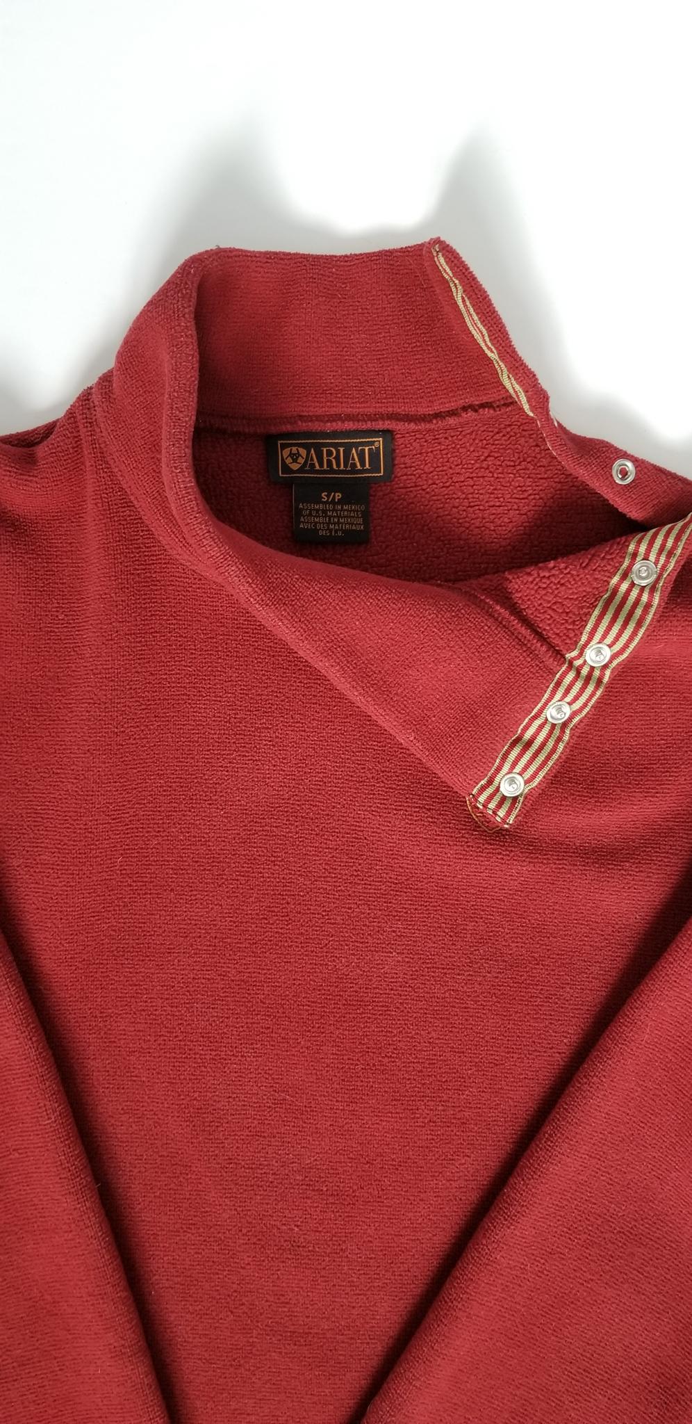 Ariat Fleece Turtleneck Sweater - Red - Small