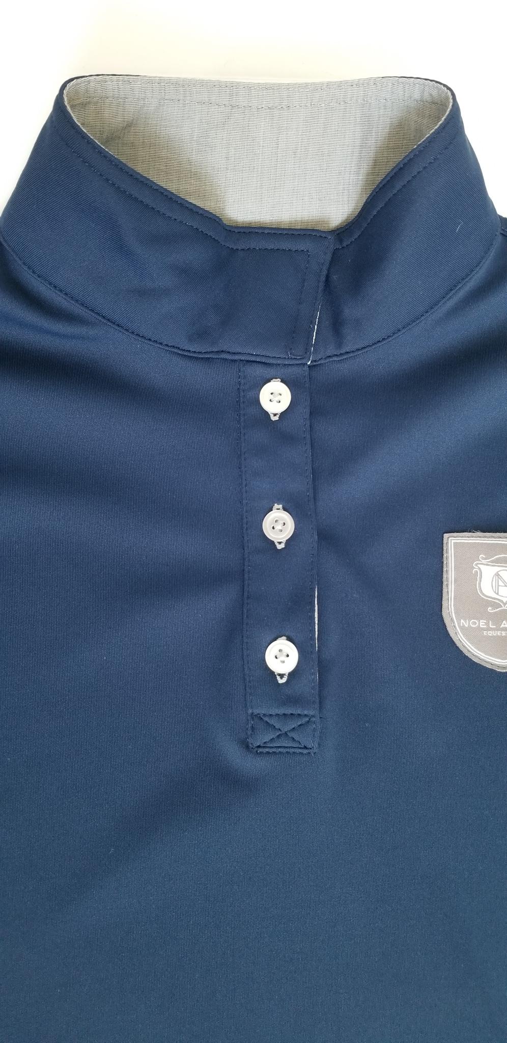 Asmar Equestrian Convertible Long Sleeve Polo - Navy - Women's XS