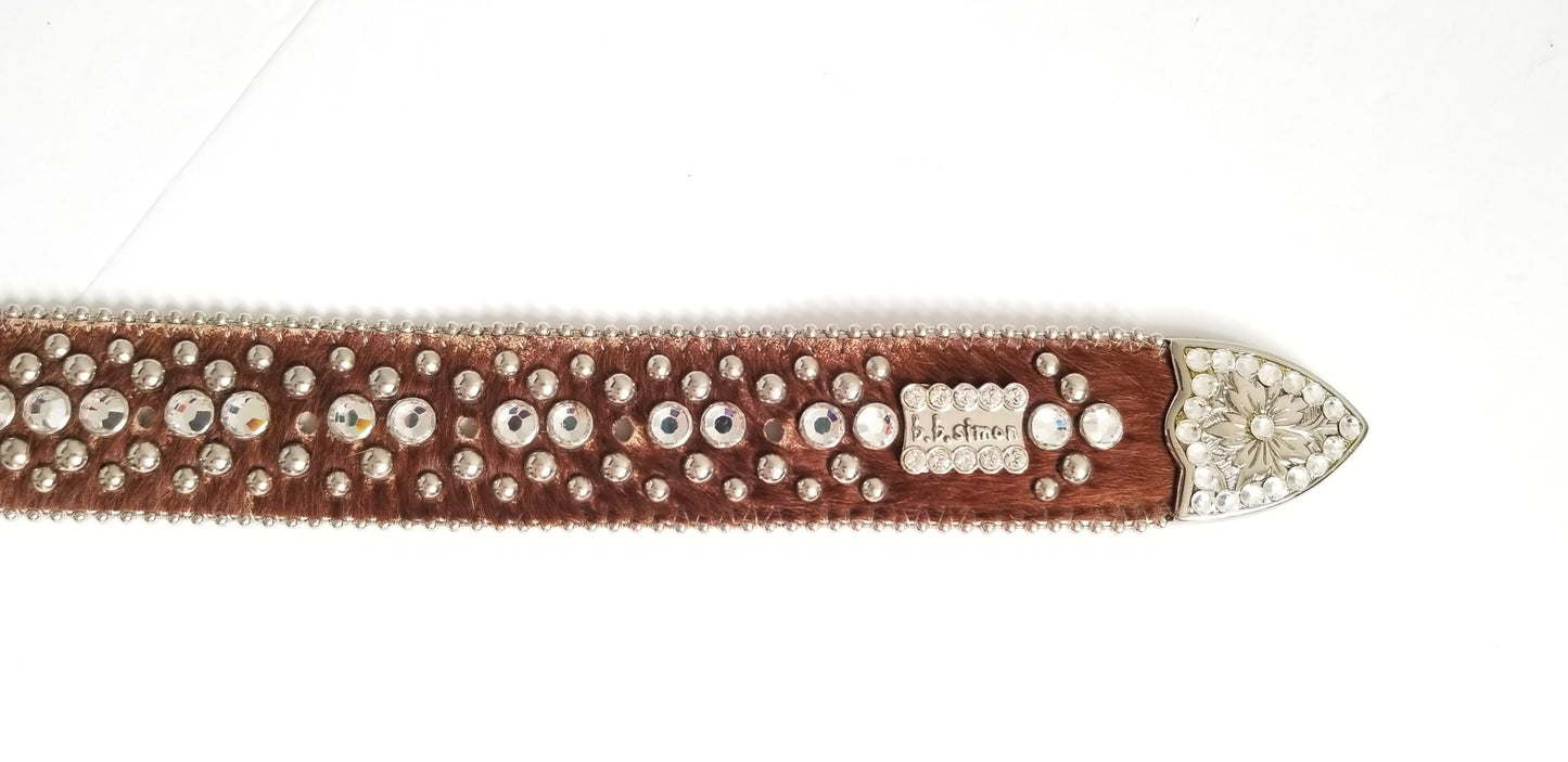 B.B. Simon Adabelle Belt - Brown - Women's Large