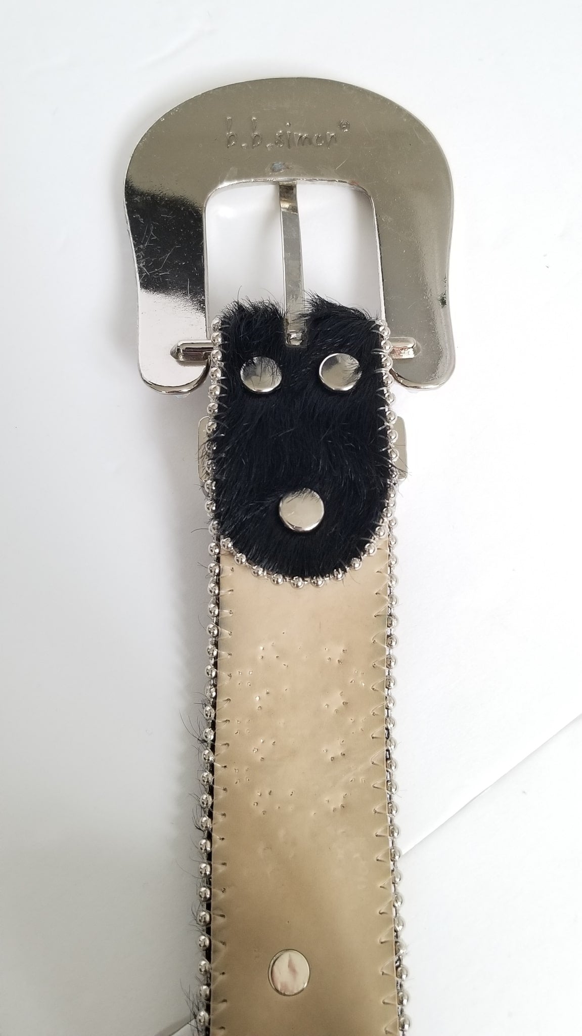 B.B. Simon Adabelle Belt - Black - Women's Large