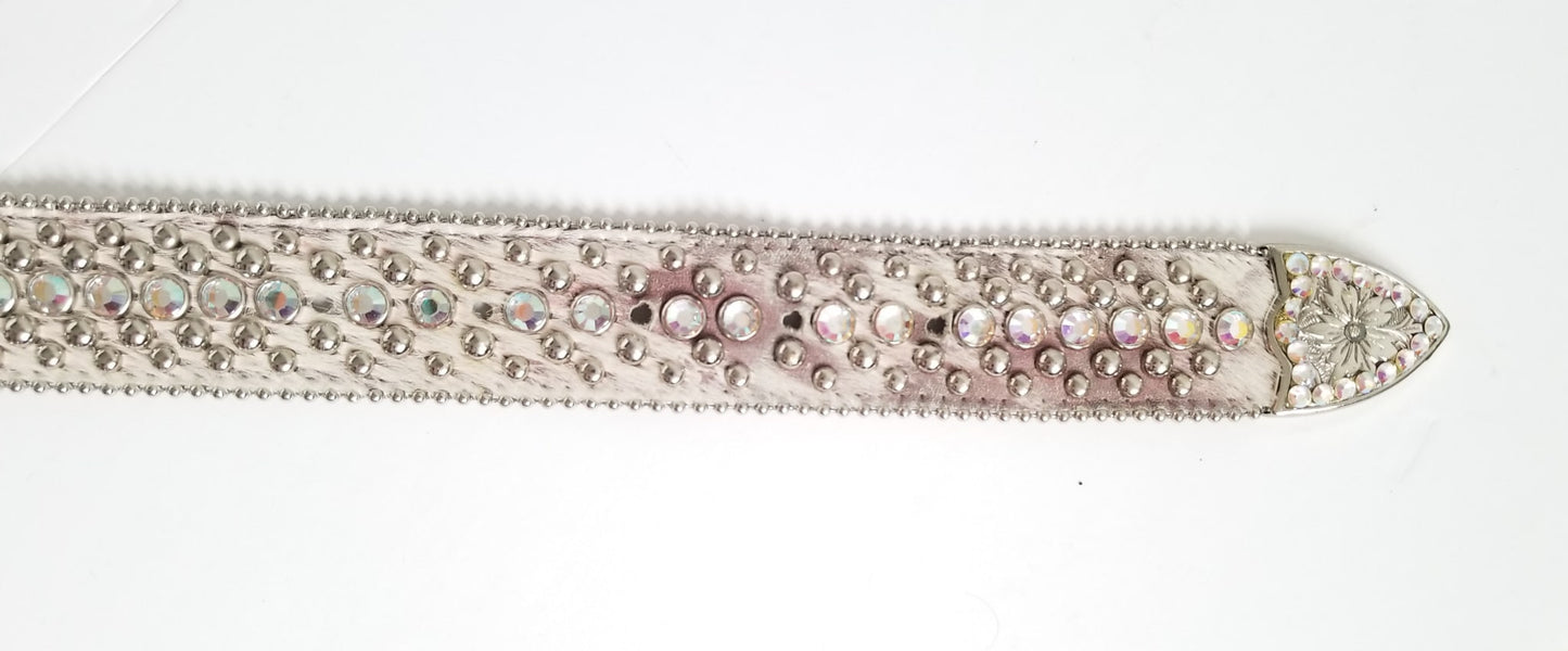 B.B. Simon Adabelle Belt - White - Women's Medium