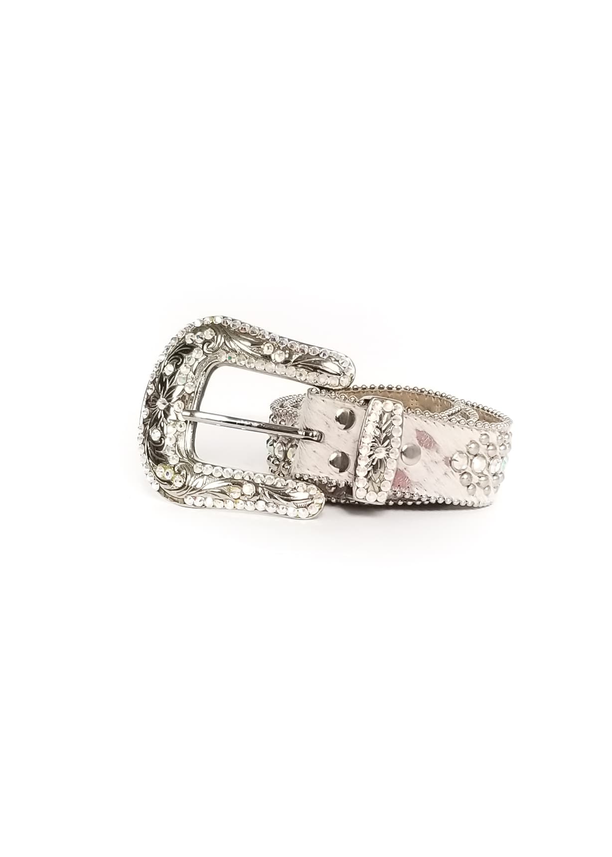 B.B. Simon Adabelle Belt - White - Women's Medium