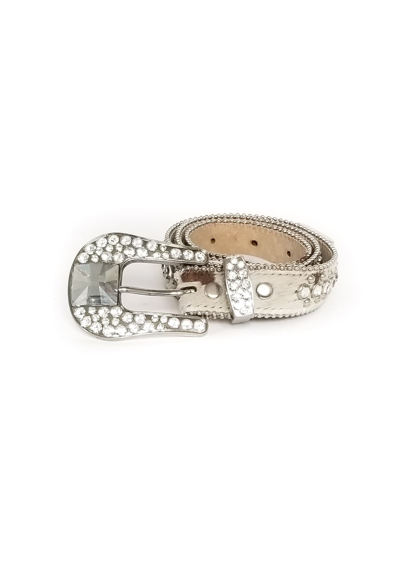 B.B. Simon Belt - White - Women's Medium