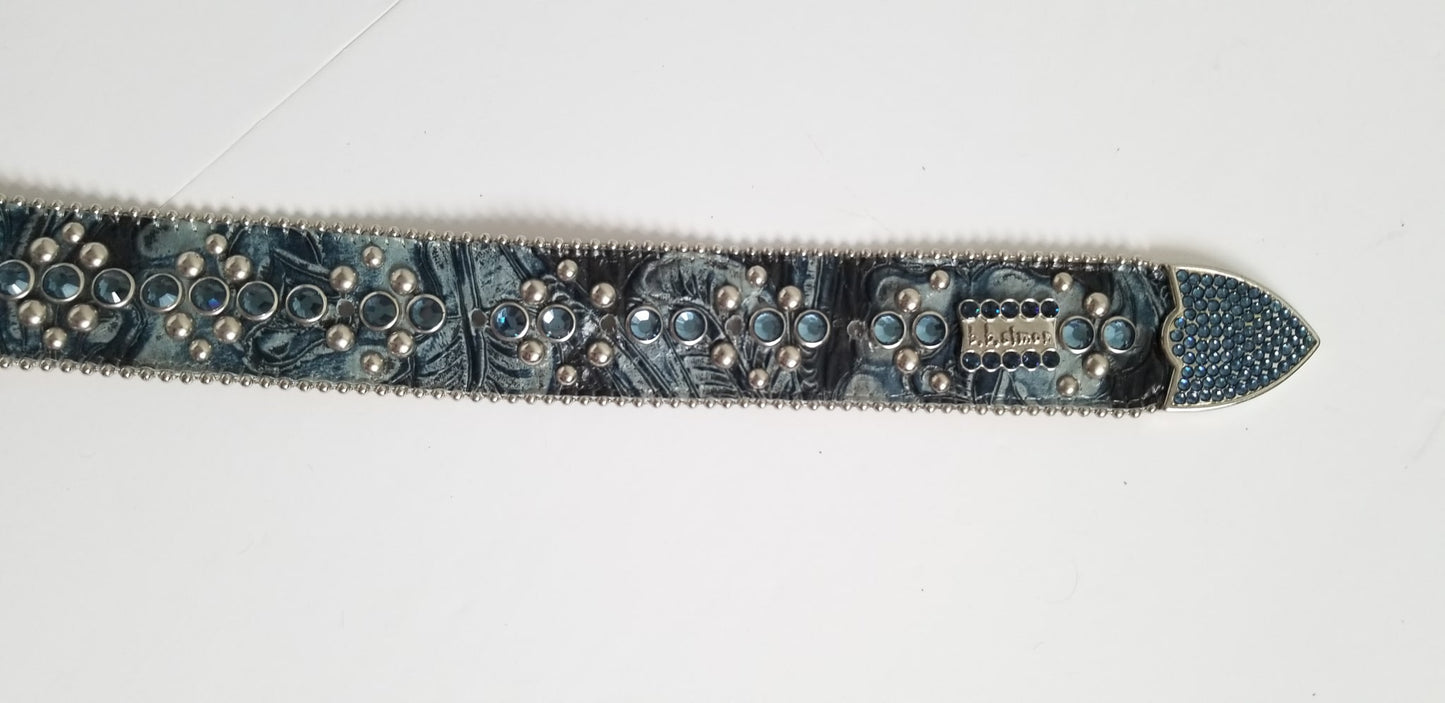 B.B. Simon Belt - Blue - Women's Medium