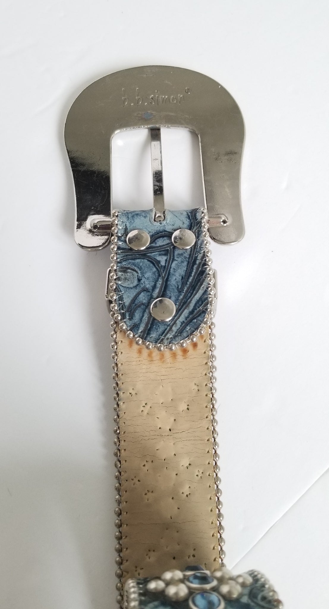 B.B. Simon Belt - Blue - Women's Medium