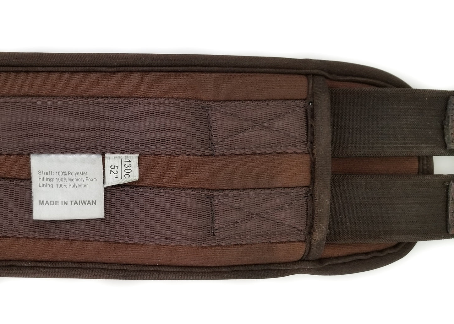 Lettia Memory Foam Click Girth - Brown - 52"/130cm
