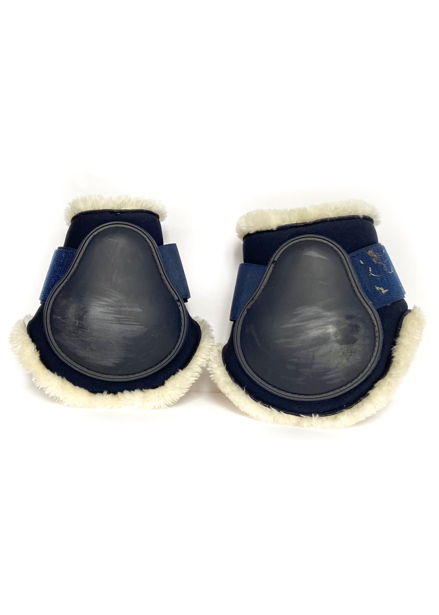 Synthetic Sheepskin Lined Fetlock Boots - Navy - Full