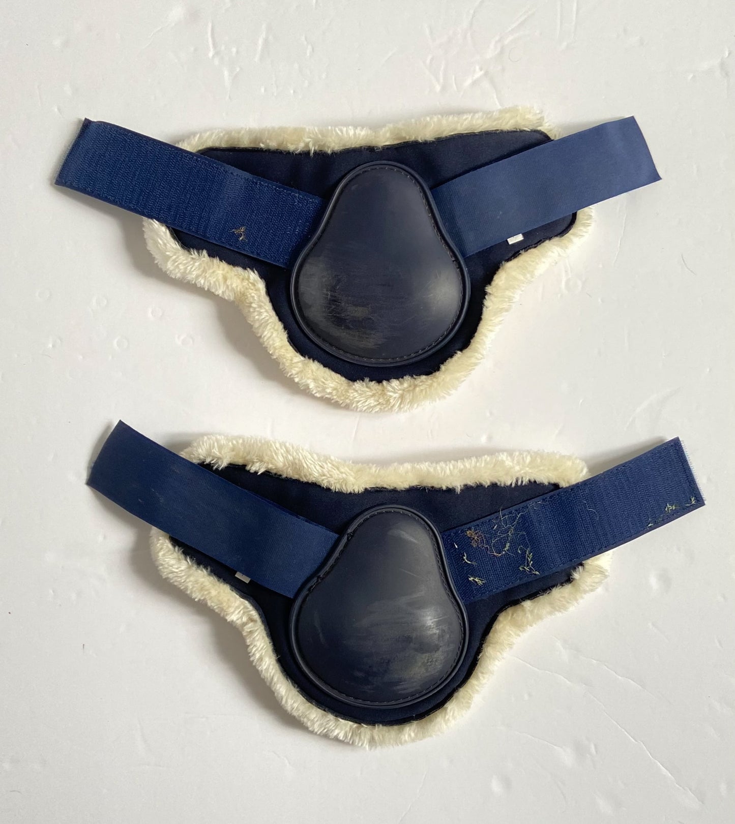 Synthetic Sheepskin Lined Fetlock Boots - Navy - Full