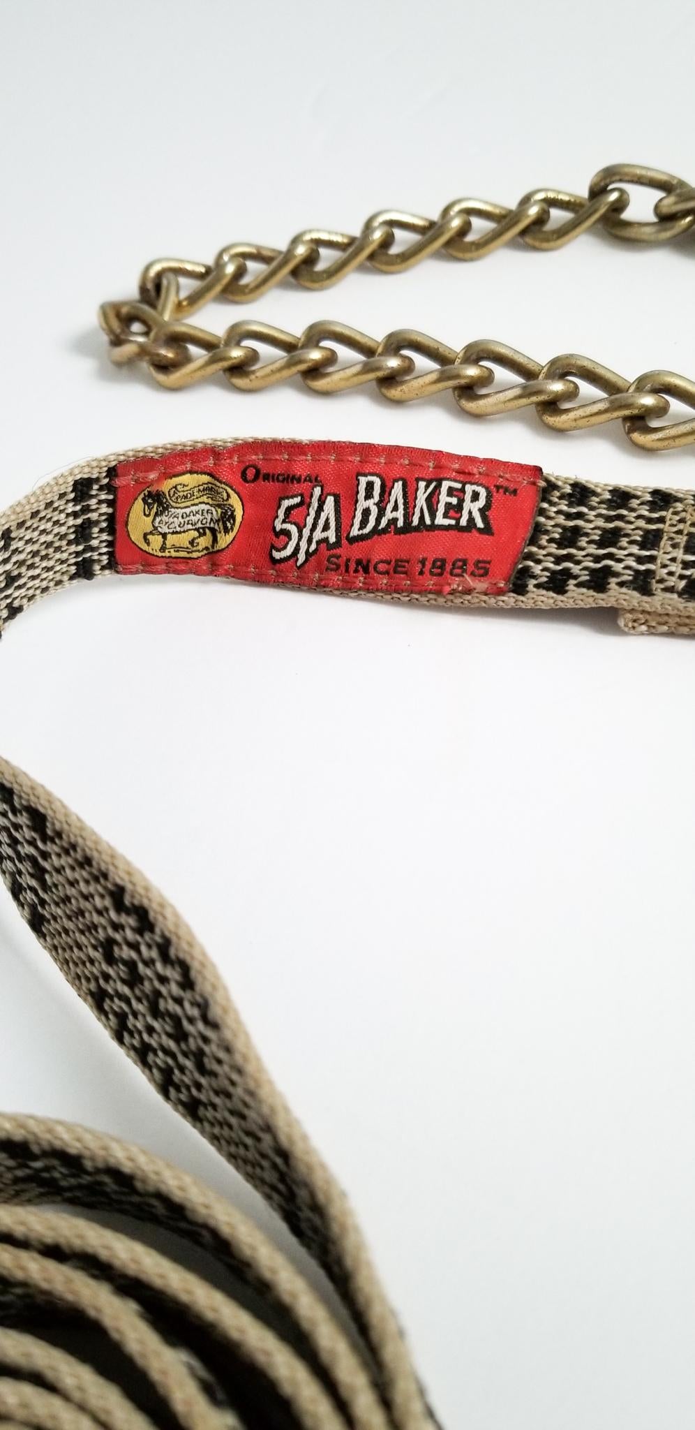 Baker Lead Shank with Chain - Plaid