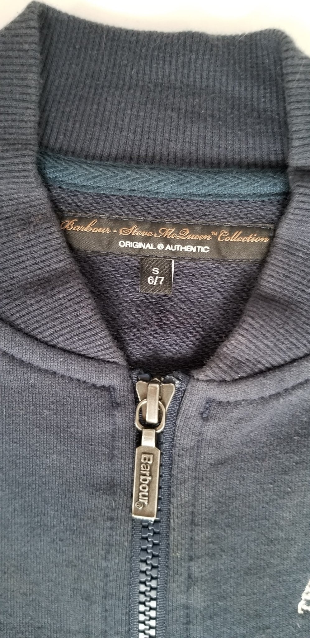 Barbour International Steve McQueen Collection Sweater - Navy - Youth 6-7 Years