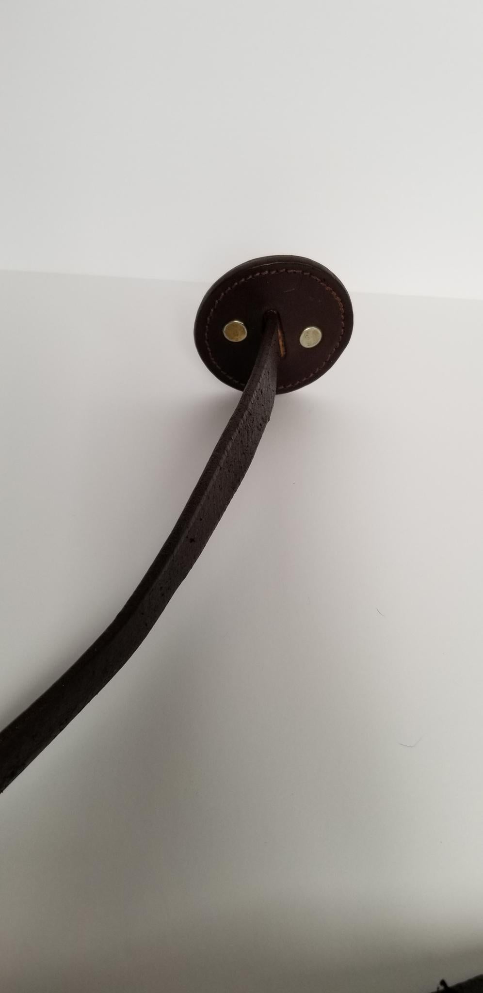 Bahr Saddlery Split Chain Leather Lead Shank - Brown - 13'