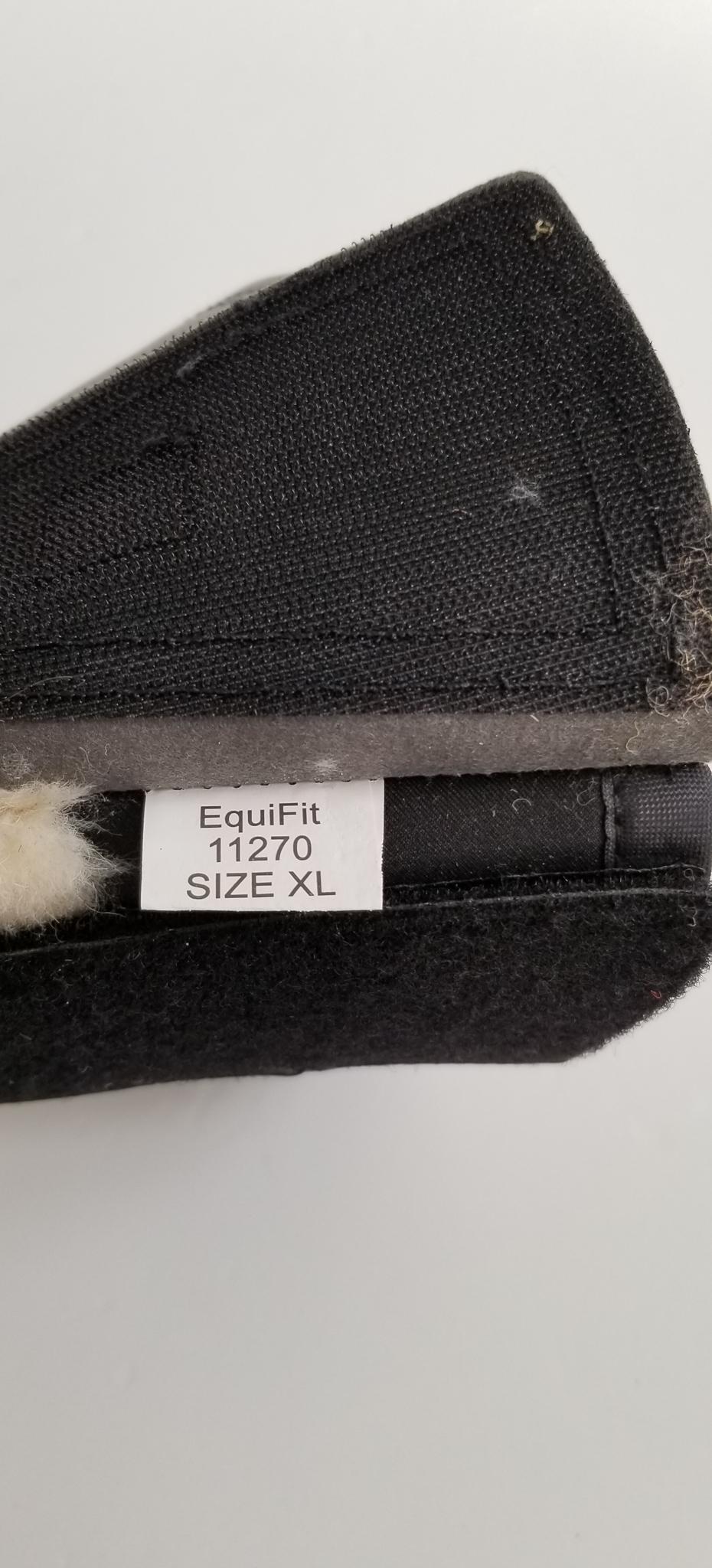 EquiFit Essential Sheepswool Bell Boot - Black - XL